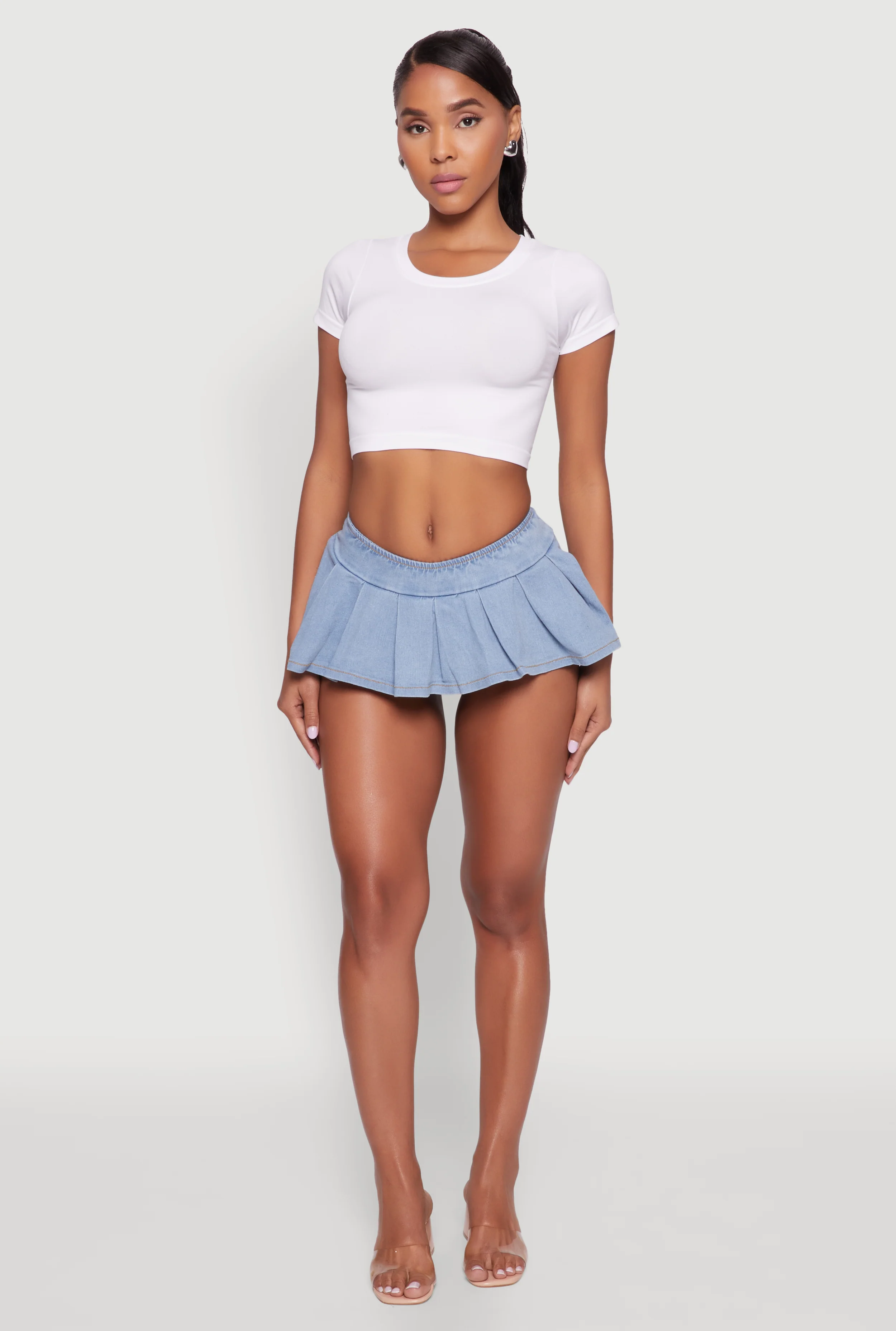 Seamless Crew Neck Cropped Top