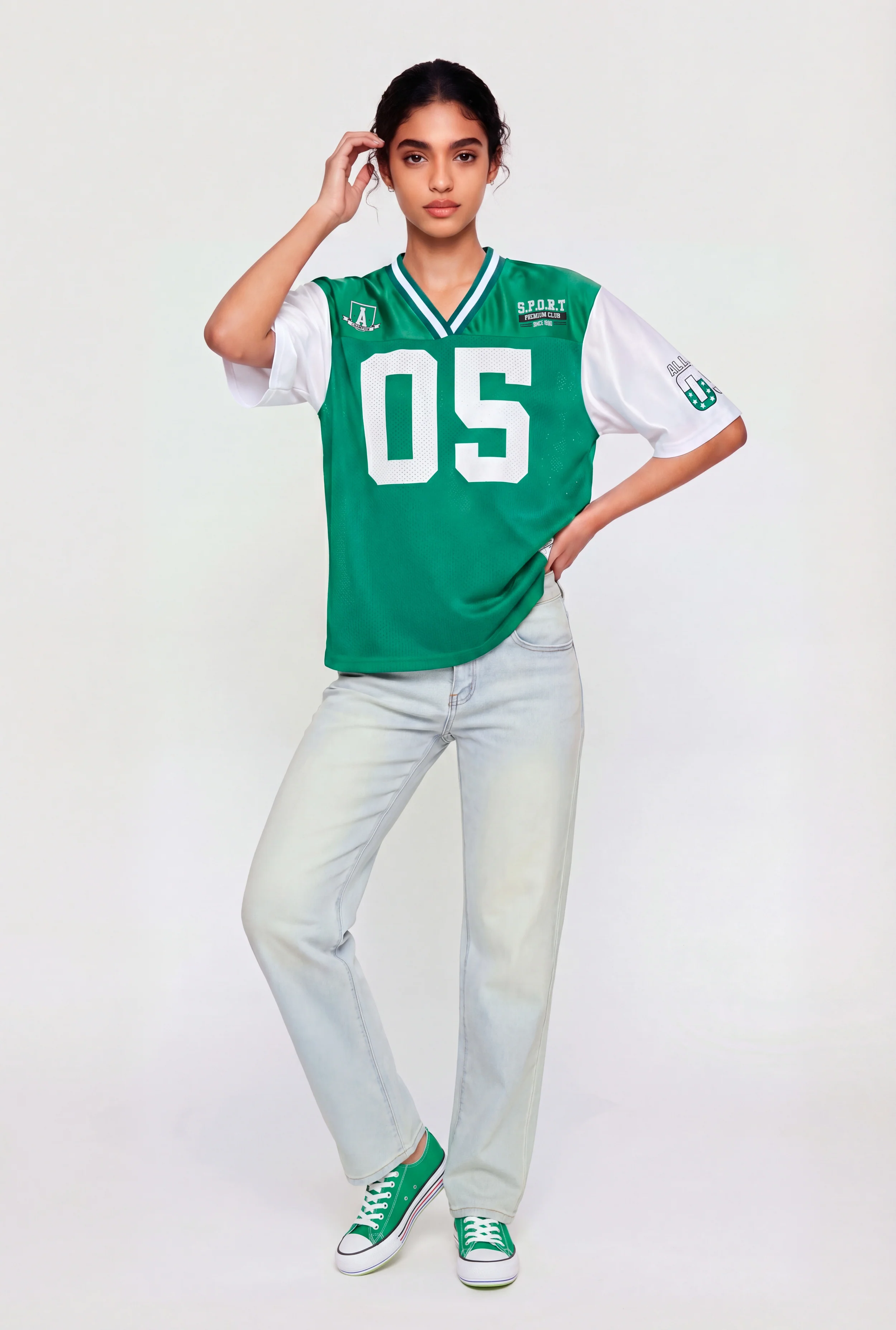 Color Blocked All Star 05 Graphic Mesh Jersey