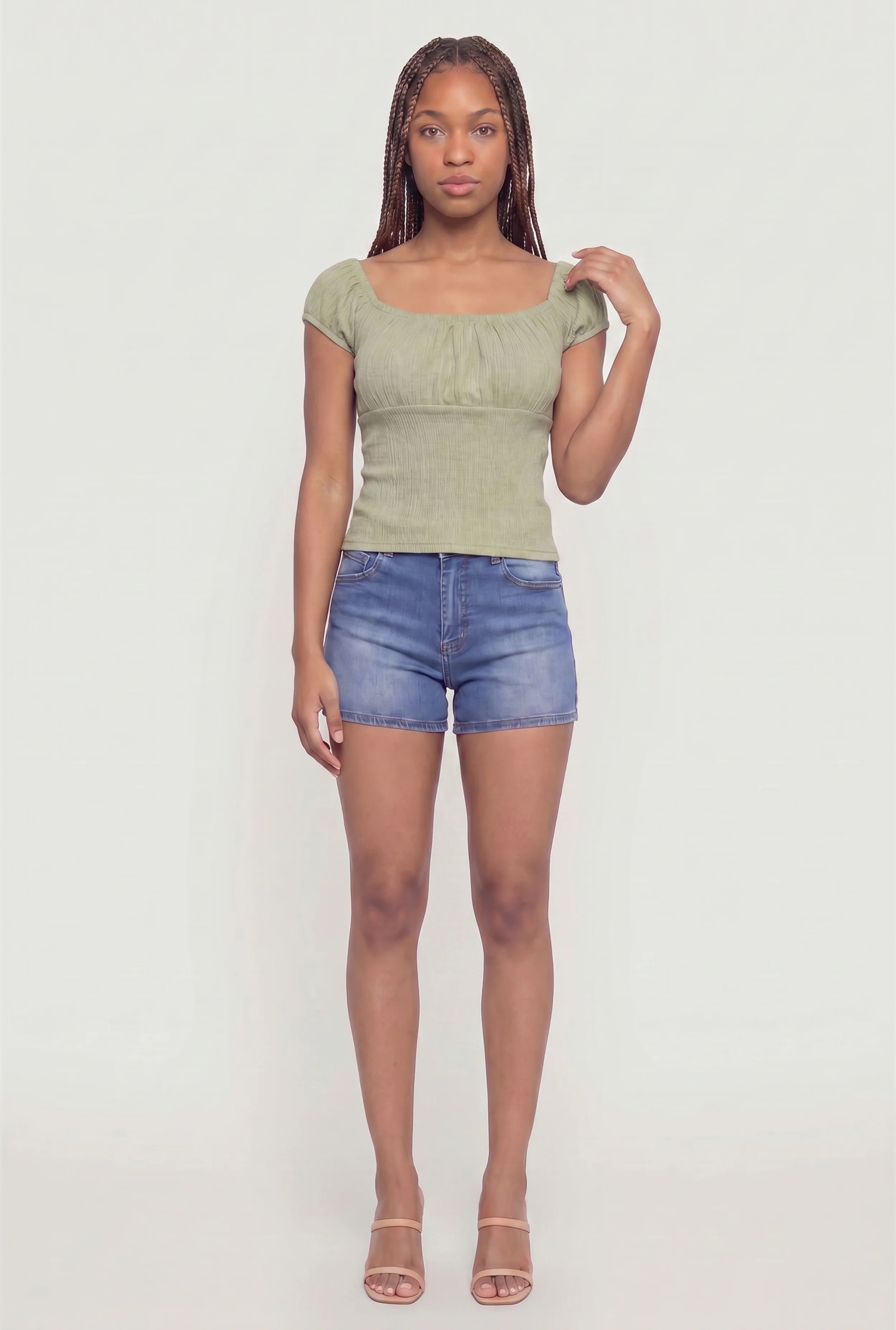 Off The Shoulder Puff Sleeve Blouse