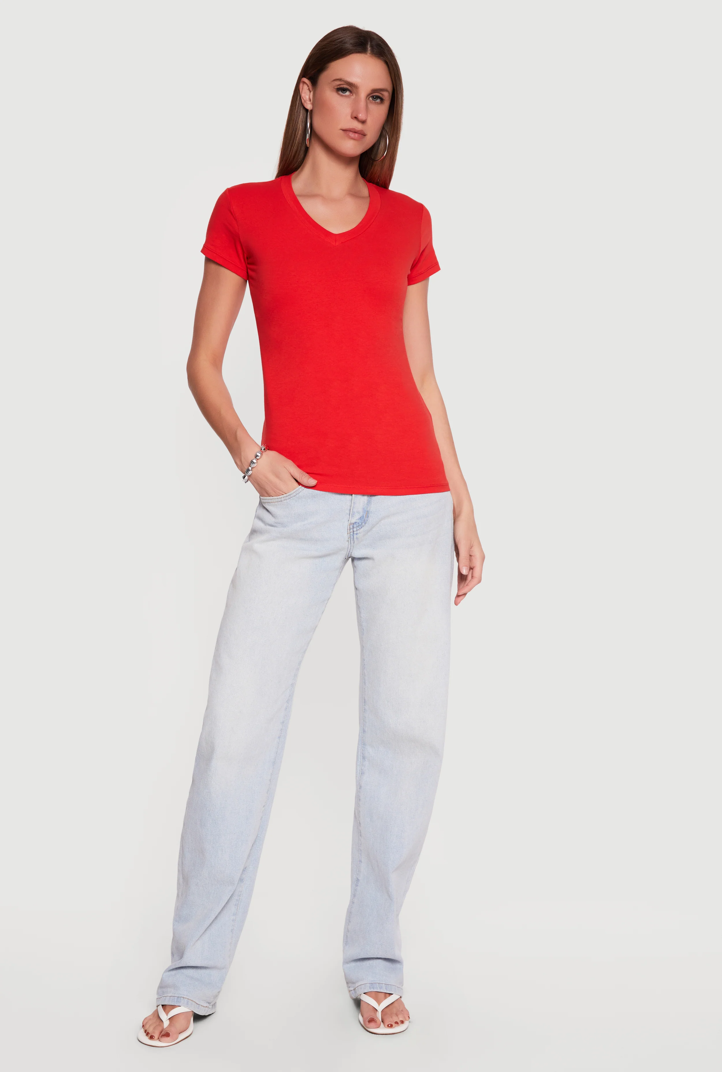 Short Sleeve V-Neck T-Shirt