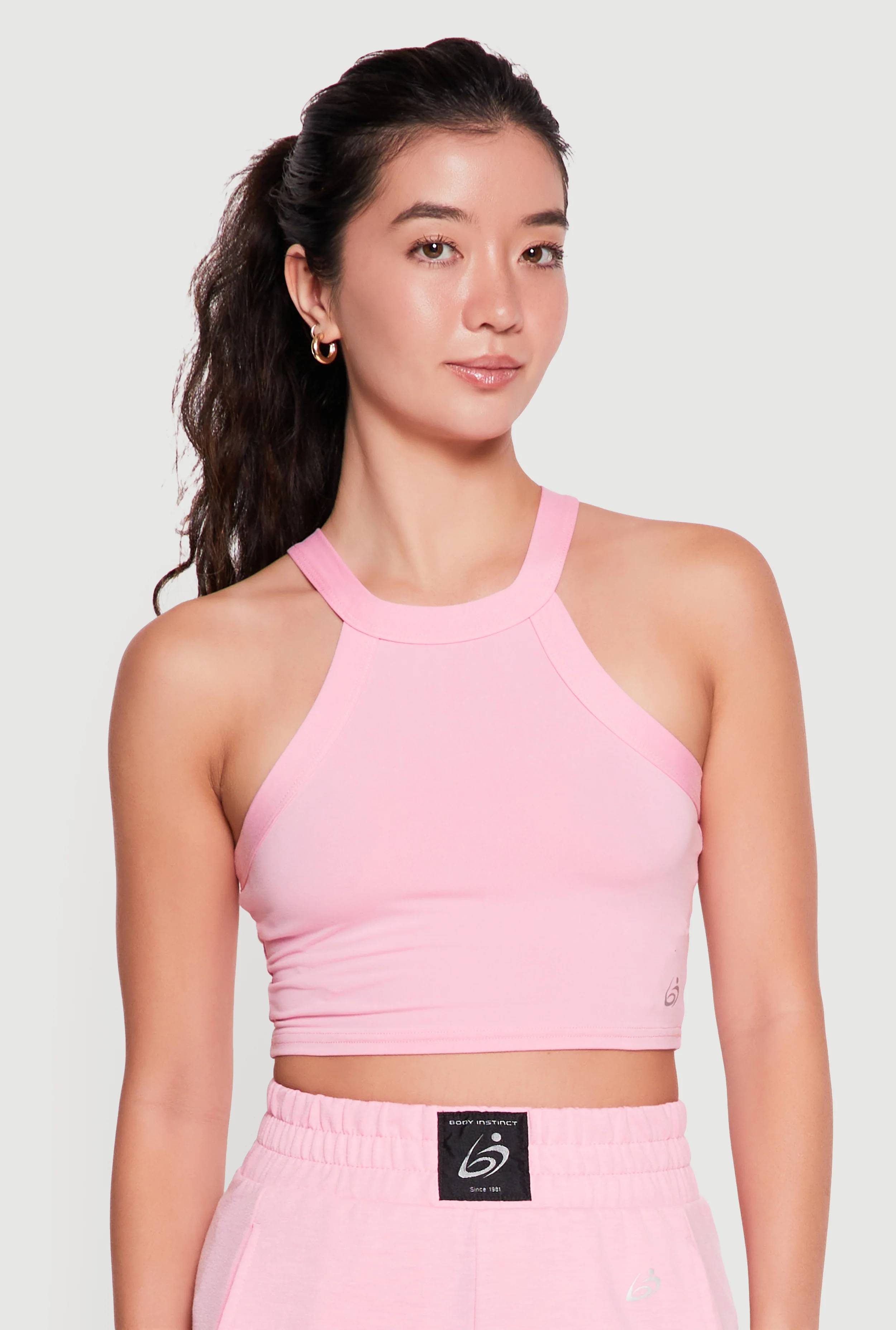 Cropped Active Halter Top