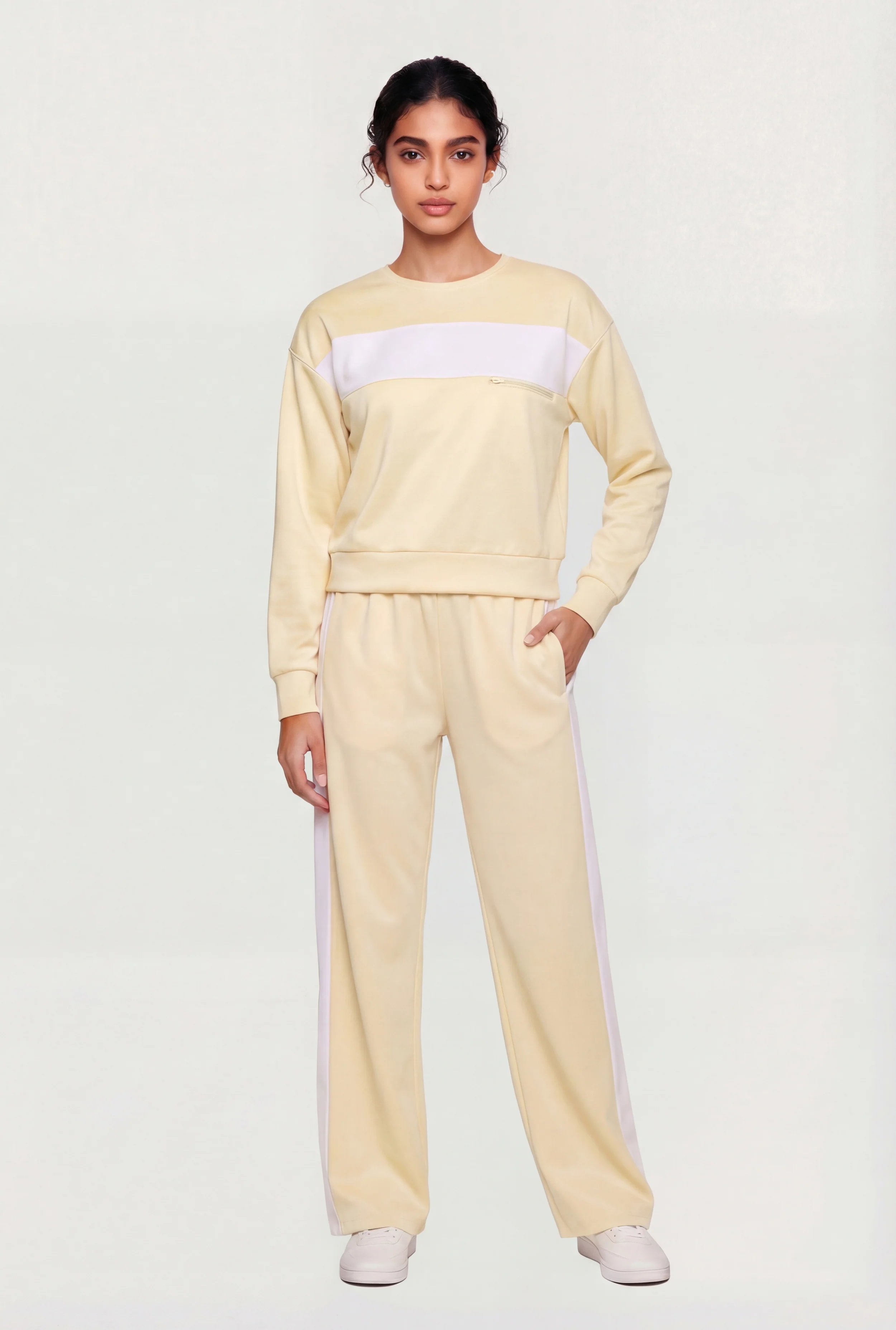 Side Stripe Active Pants with Zip Pockets
