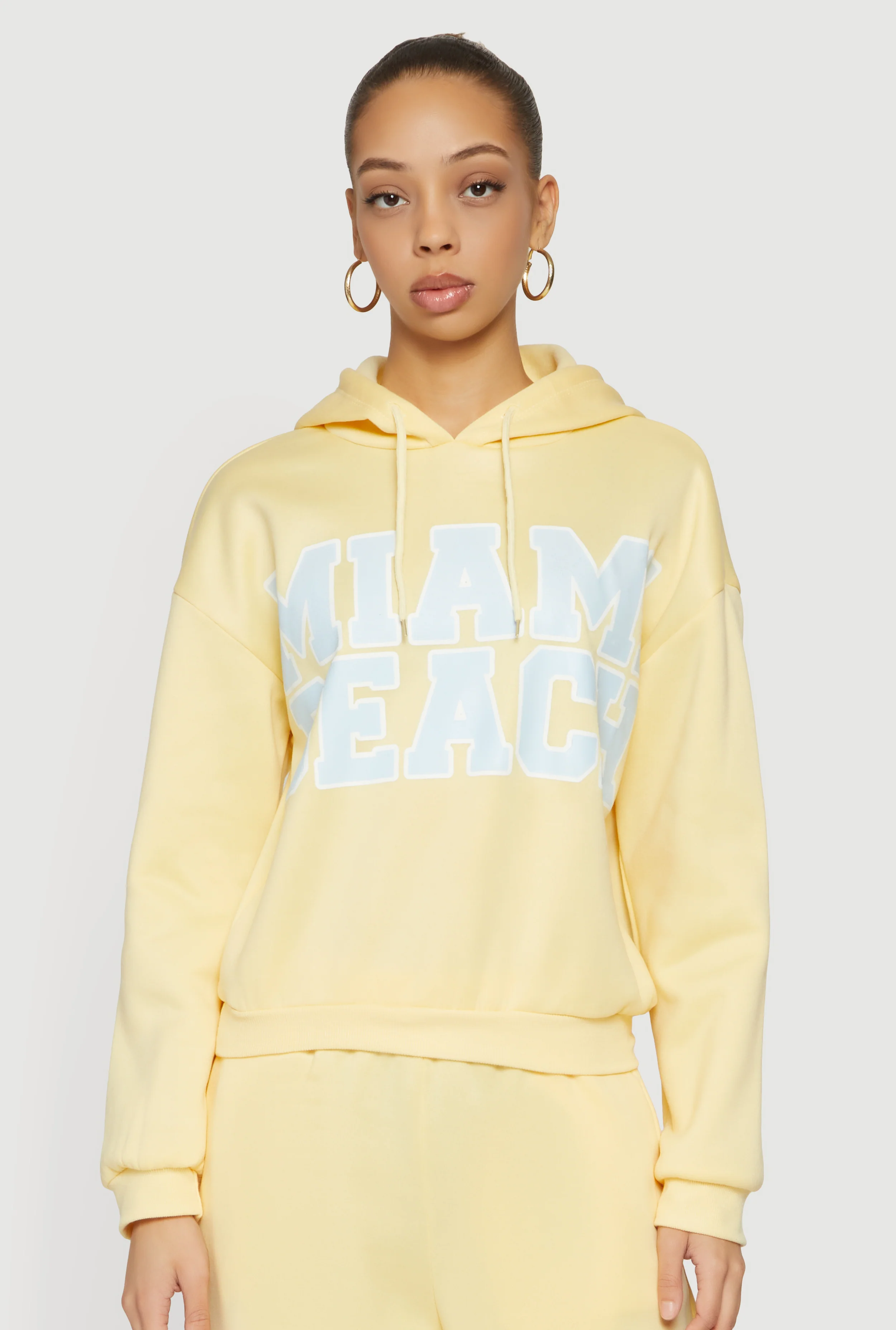 Miami Beach Graphic Hooded Sweatshirt