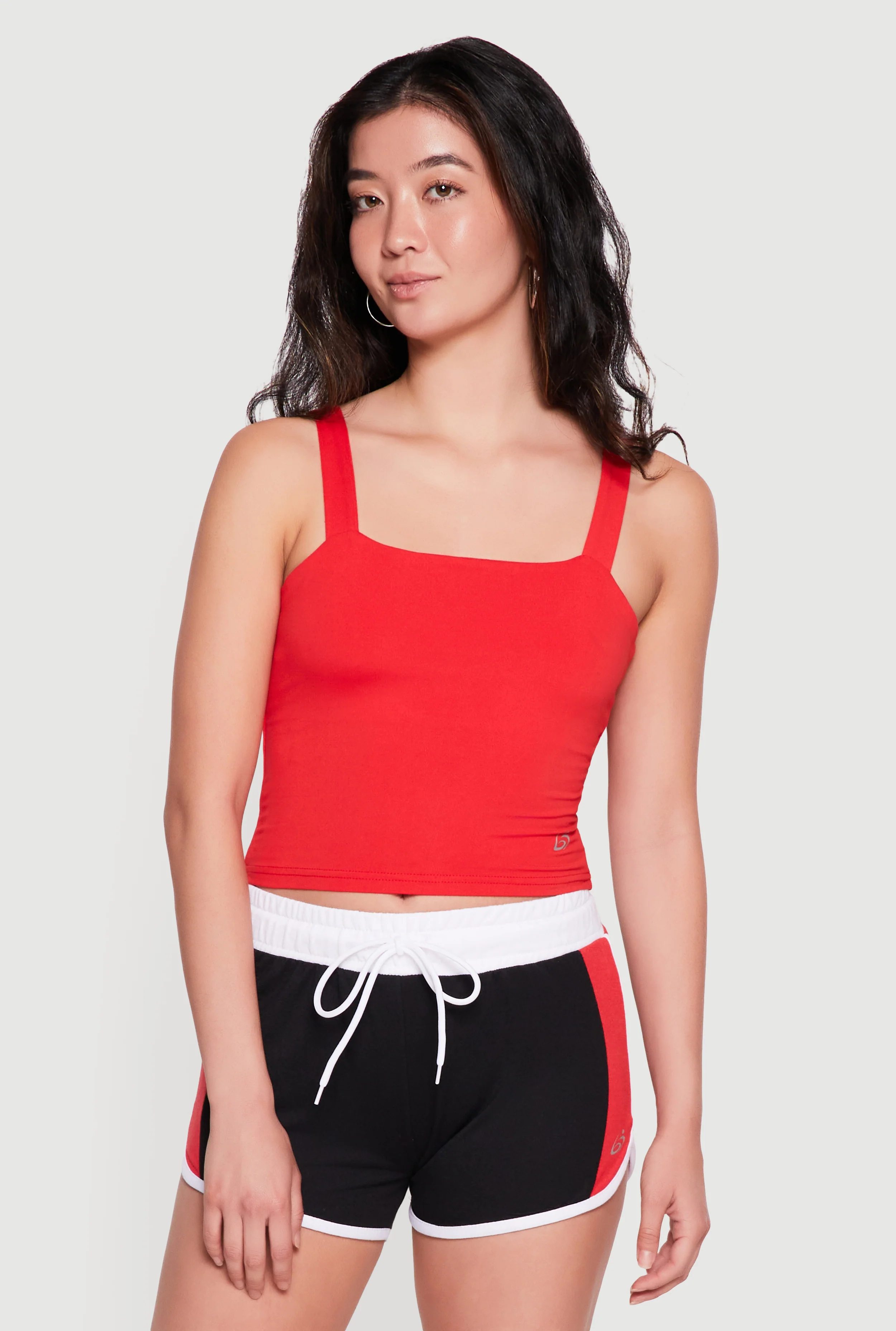 Square Neck Activewear Tank Top