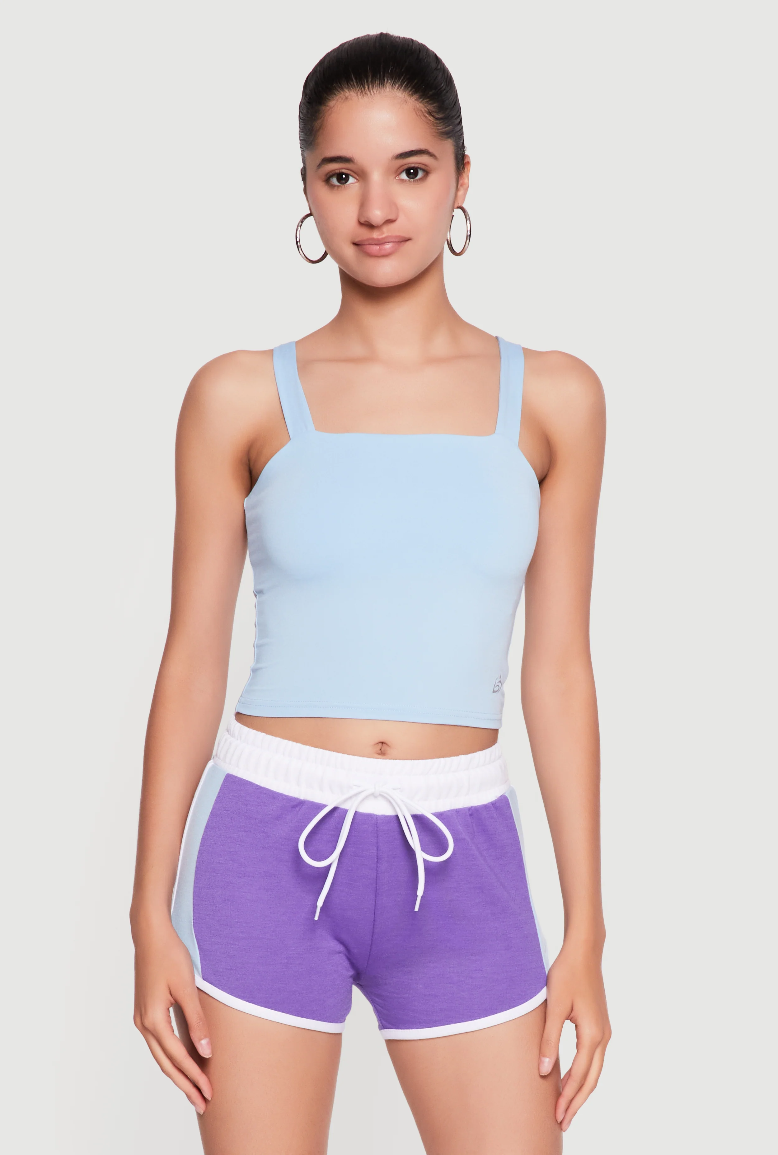 Square Neck Activewear Tank Top