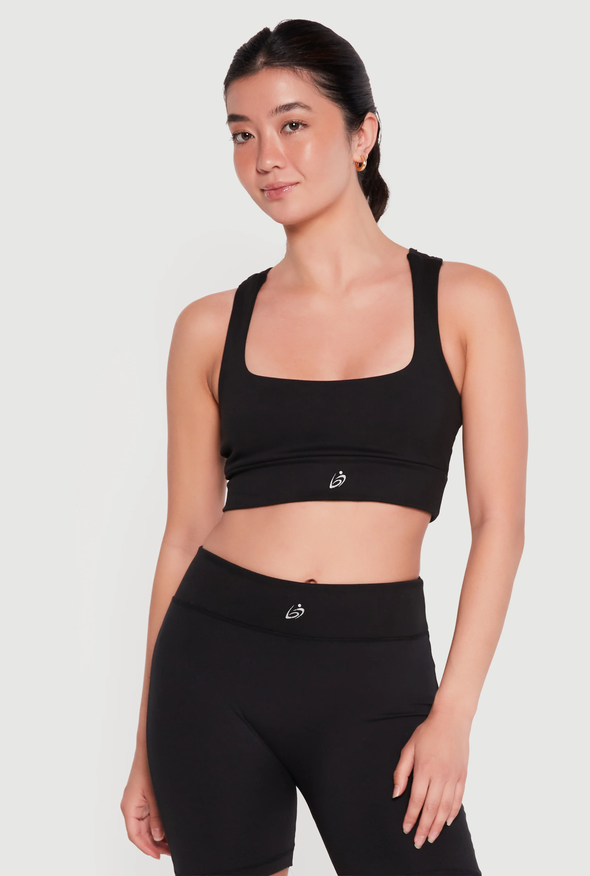 Square Neck Racerback Sports Bra