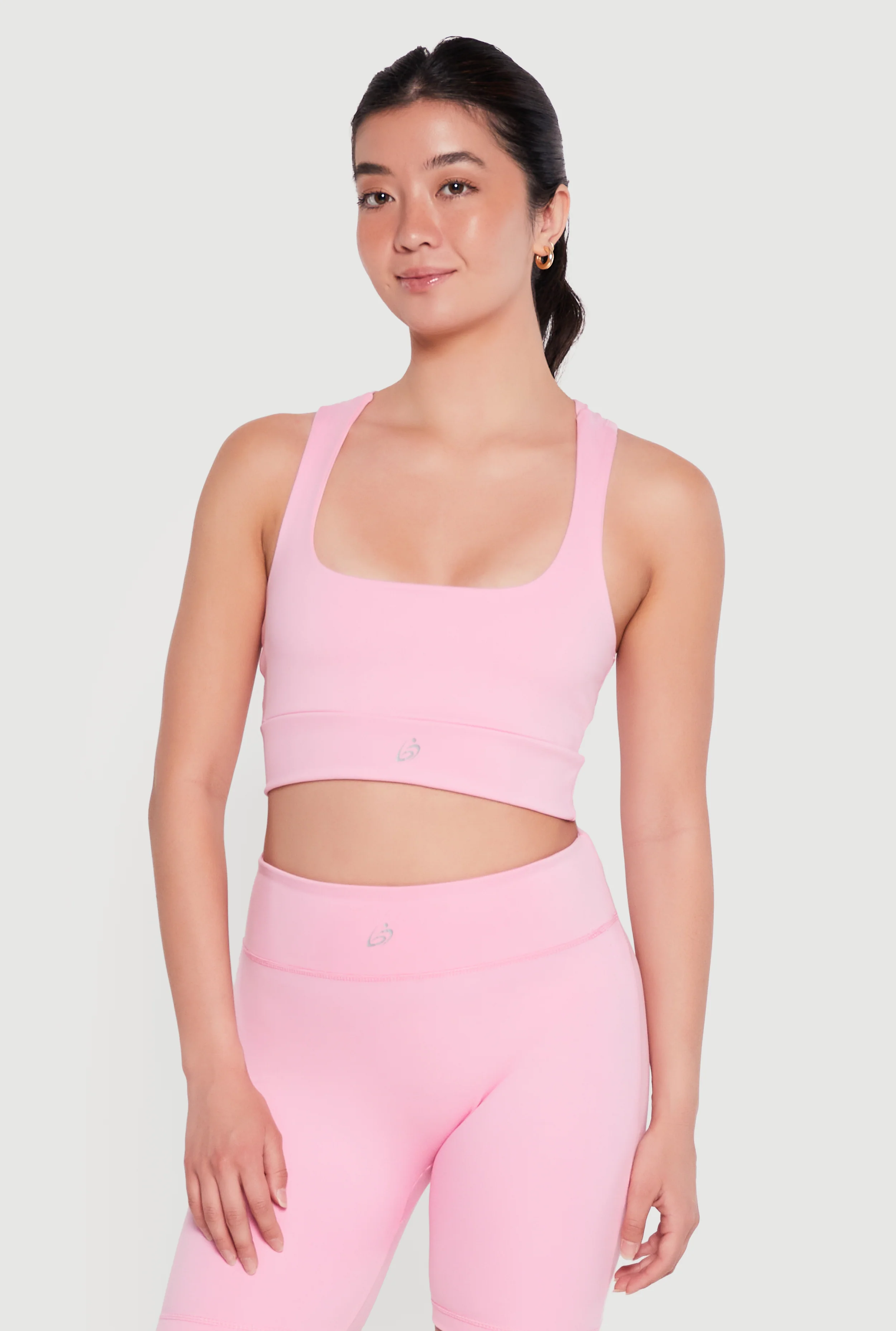 Square Neck Racerback Sports Bra