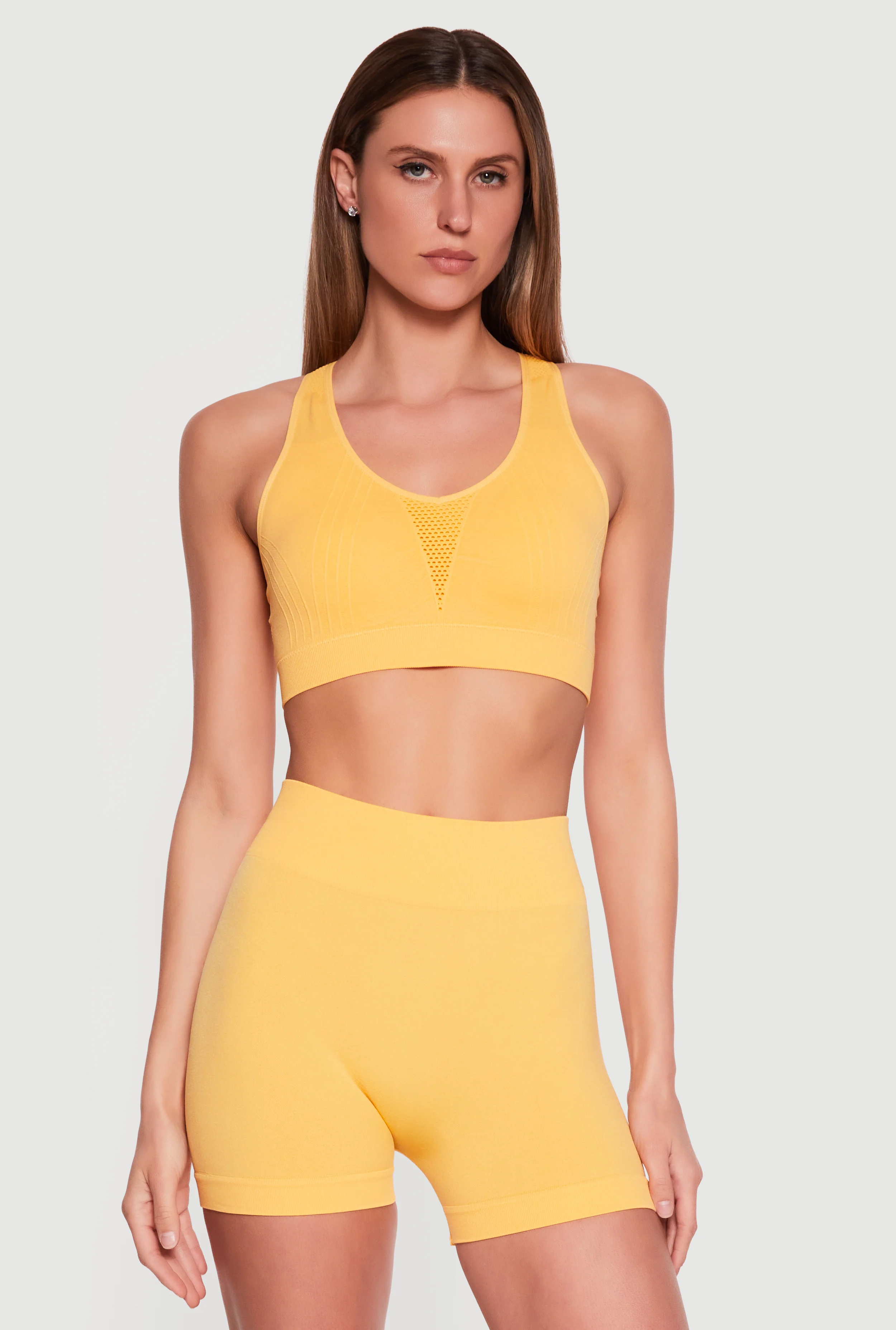 Seamless Laser Cut Racerback Crop Top