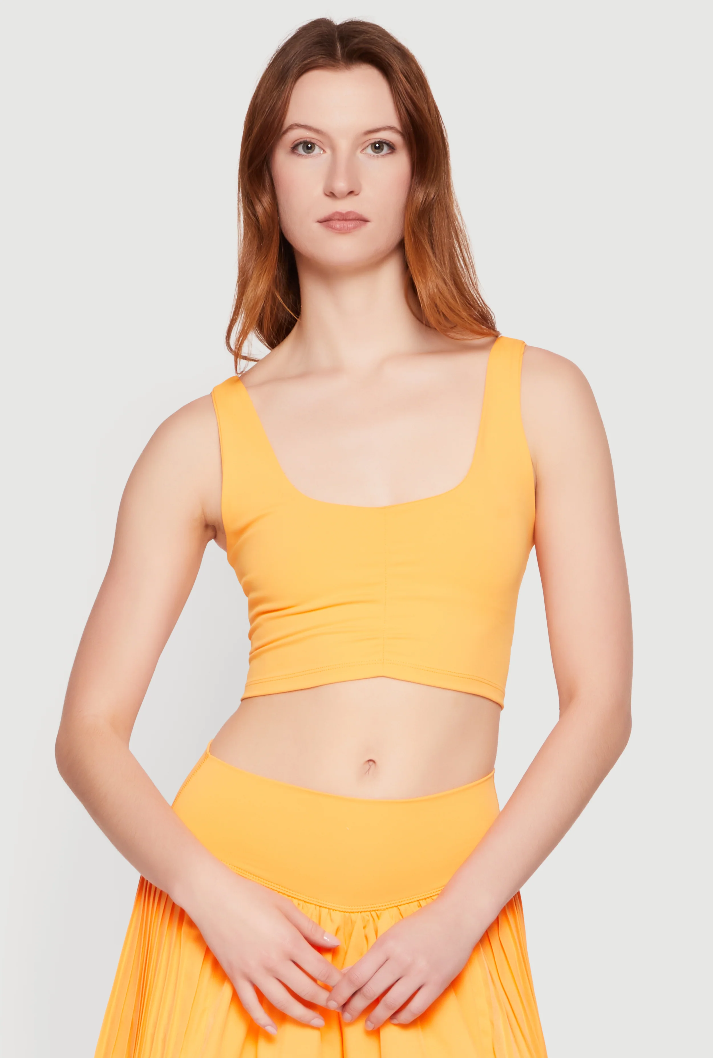 Ruched Front Sports Bra