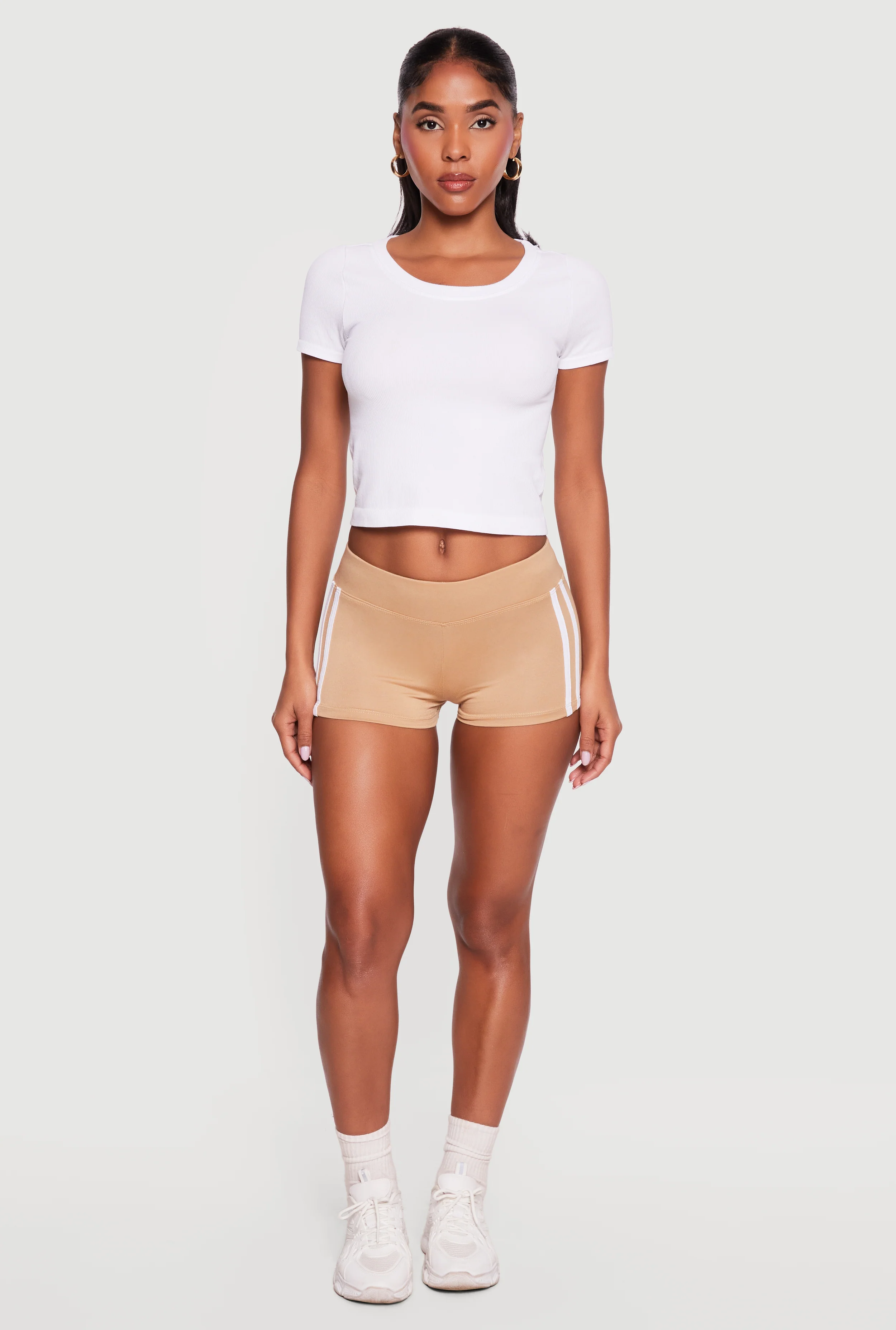 Varsity Stripe Active Shorts