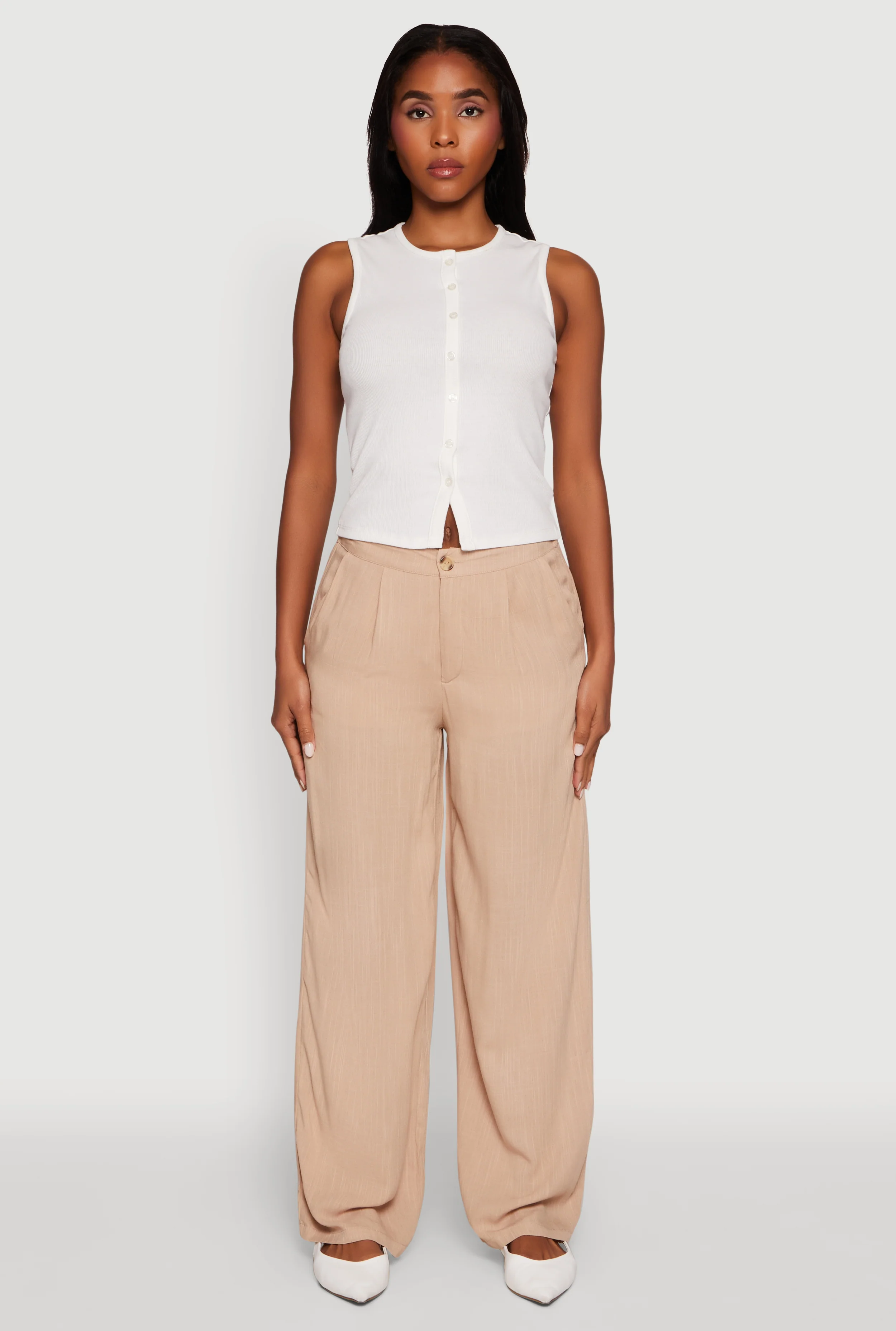 Wide Leg Dress Pants
