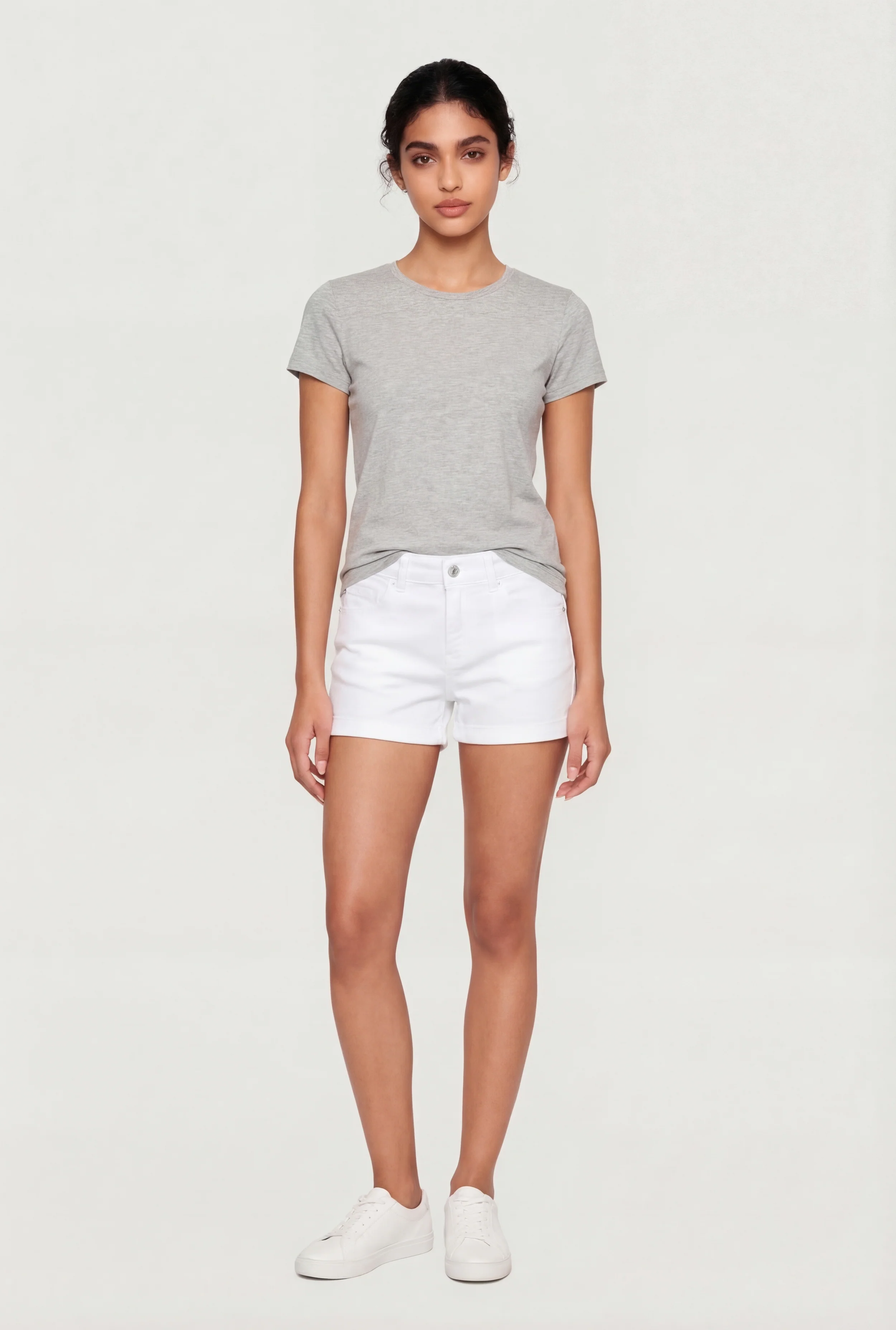 WAX Fixed Cuff Denim Shorts