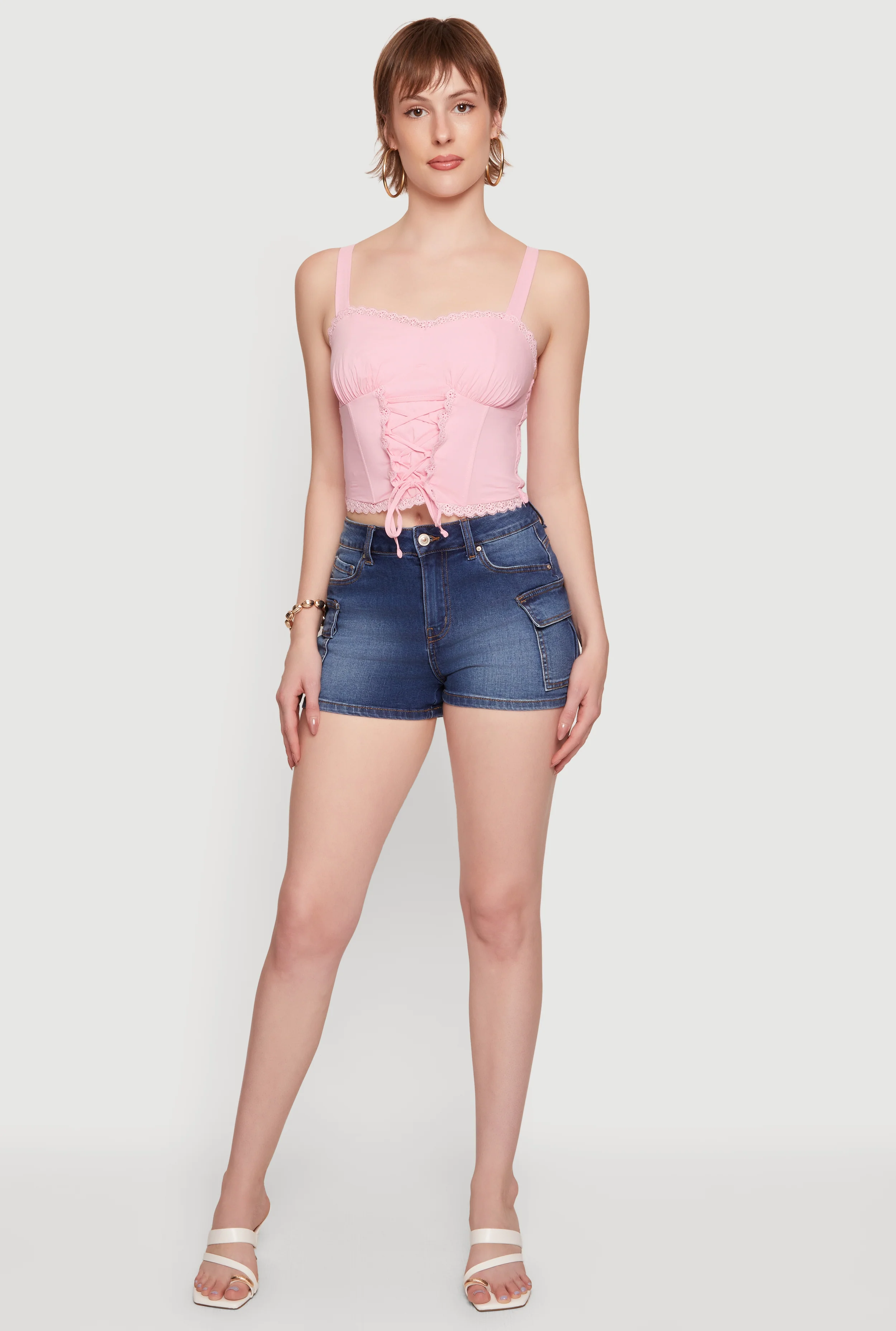 WAX Denim Cargo Shorts
