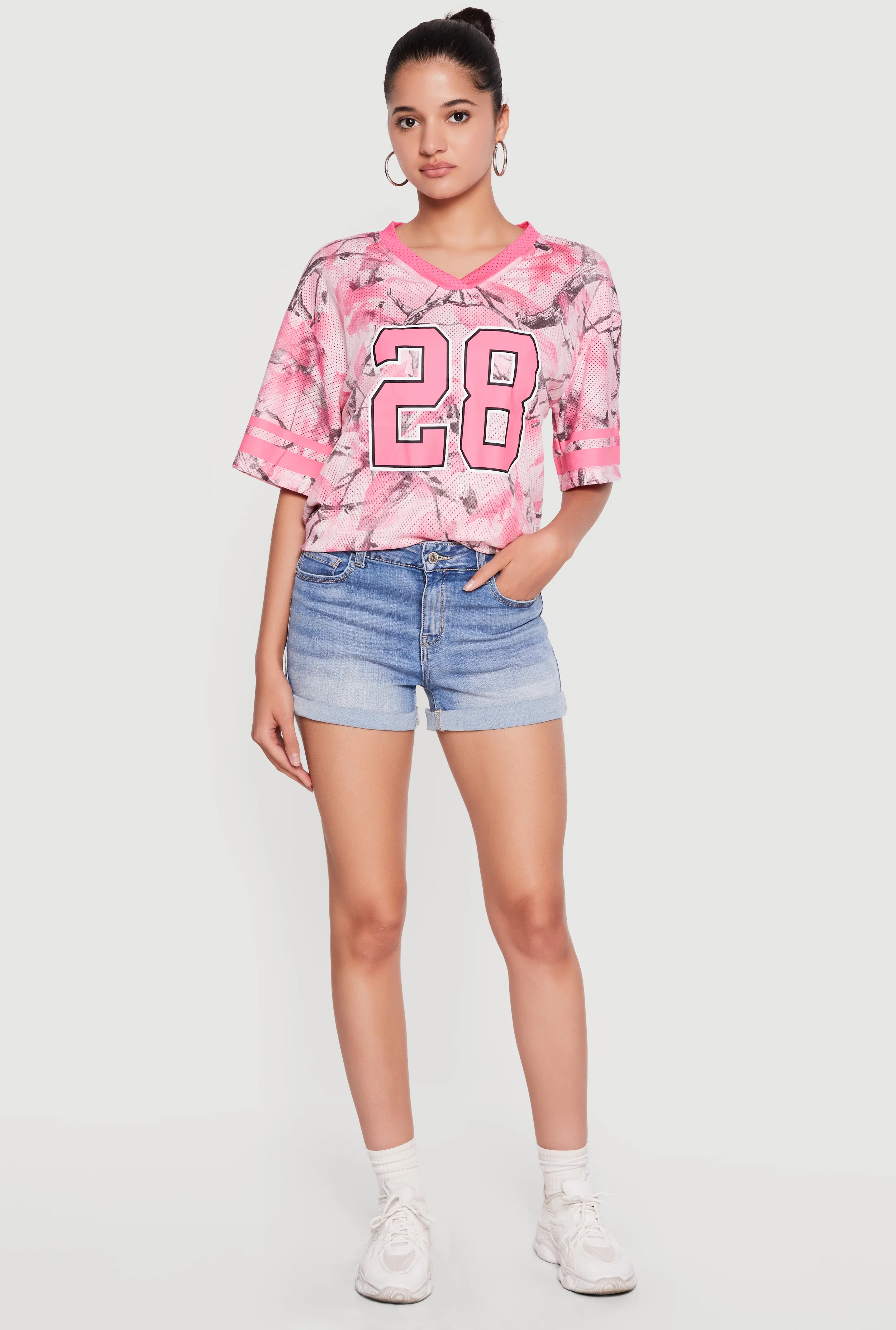 WAX Mineral Wash Whiskered Denim Shorts