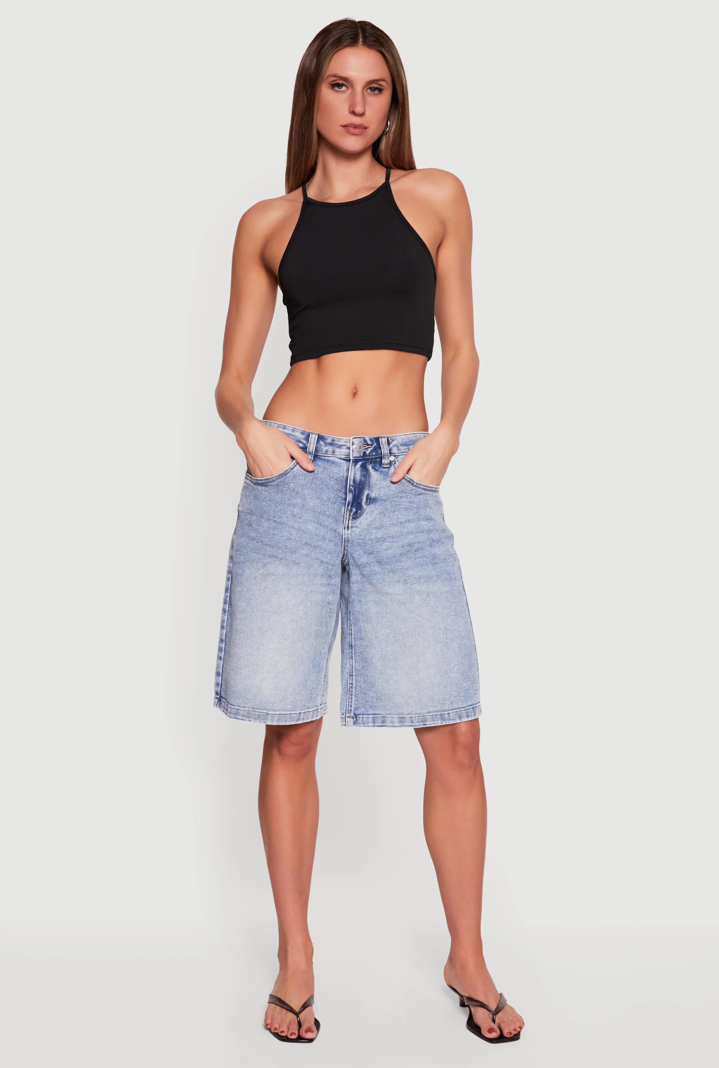 Almost Famous Denim Bermuda Shorts