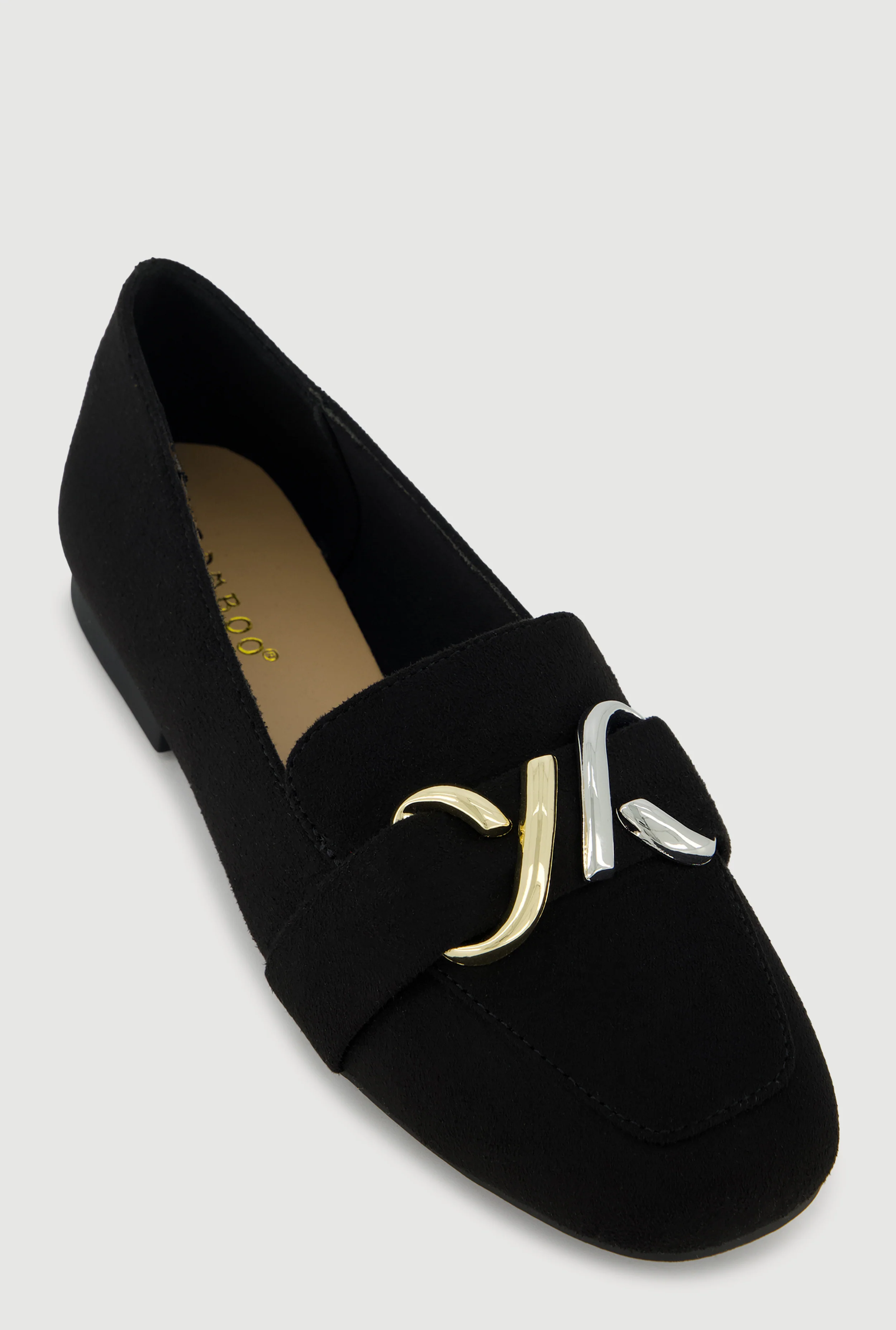 Two Tone Metallic Pendant Detail Flats