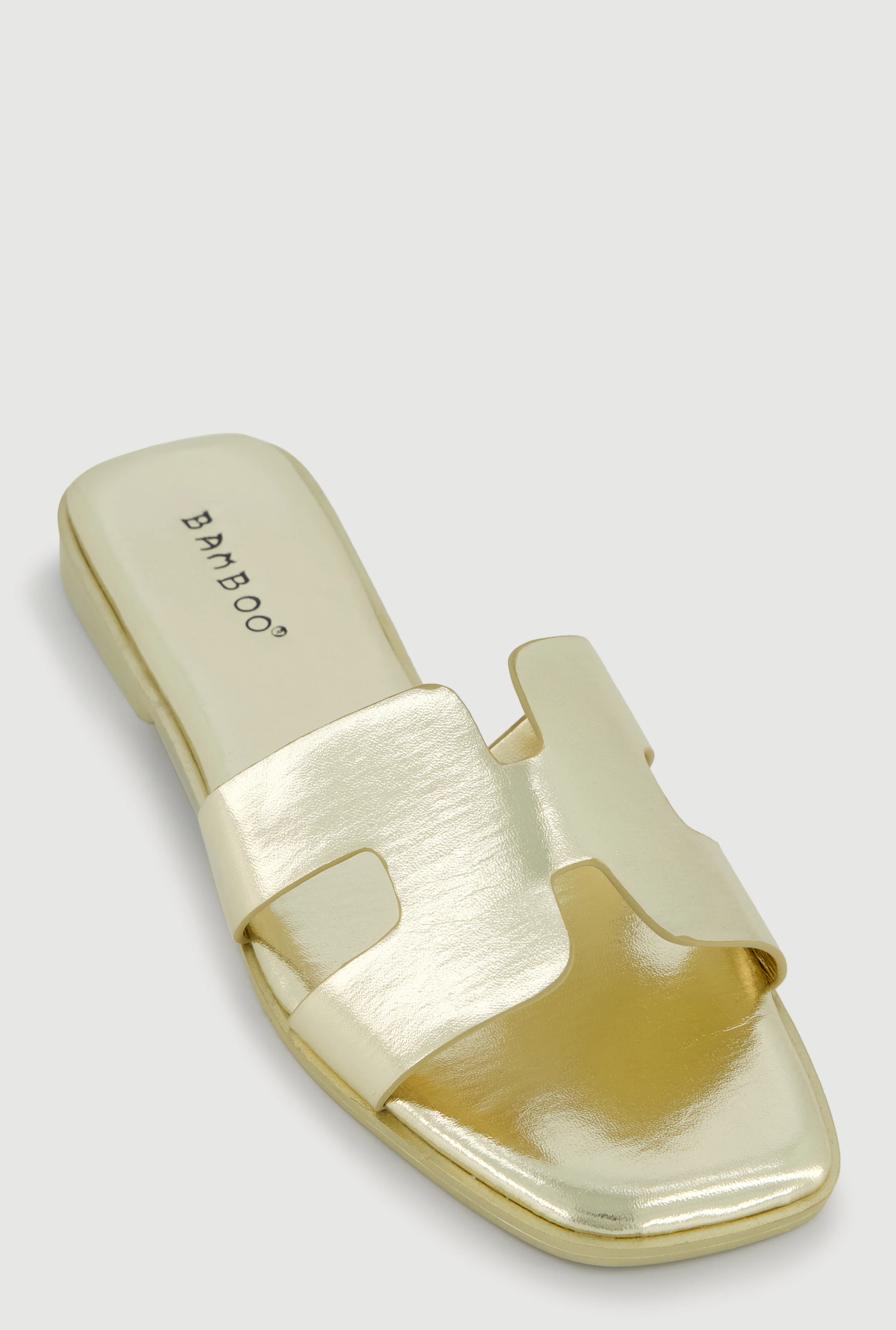 H Band Open Toe Slide Sandals