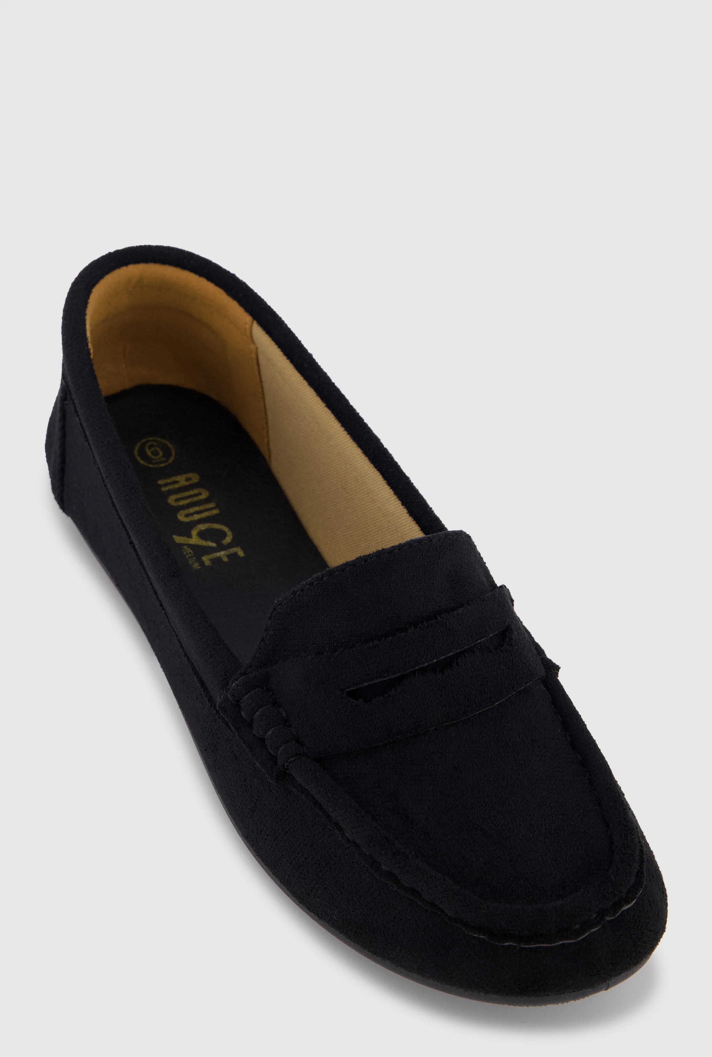 Faux Suede Penny Loafers