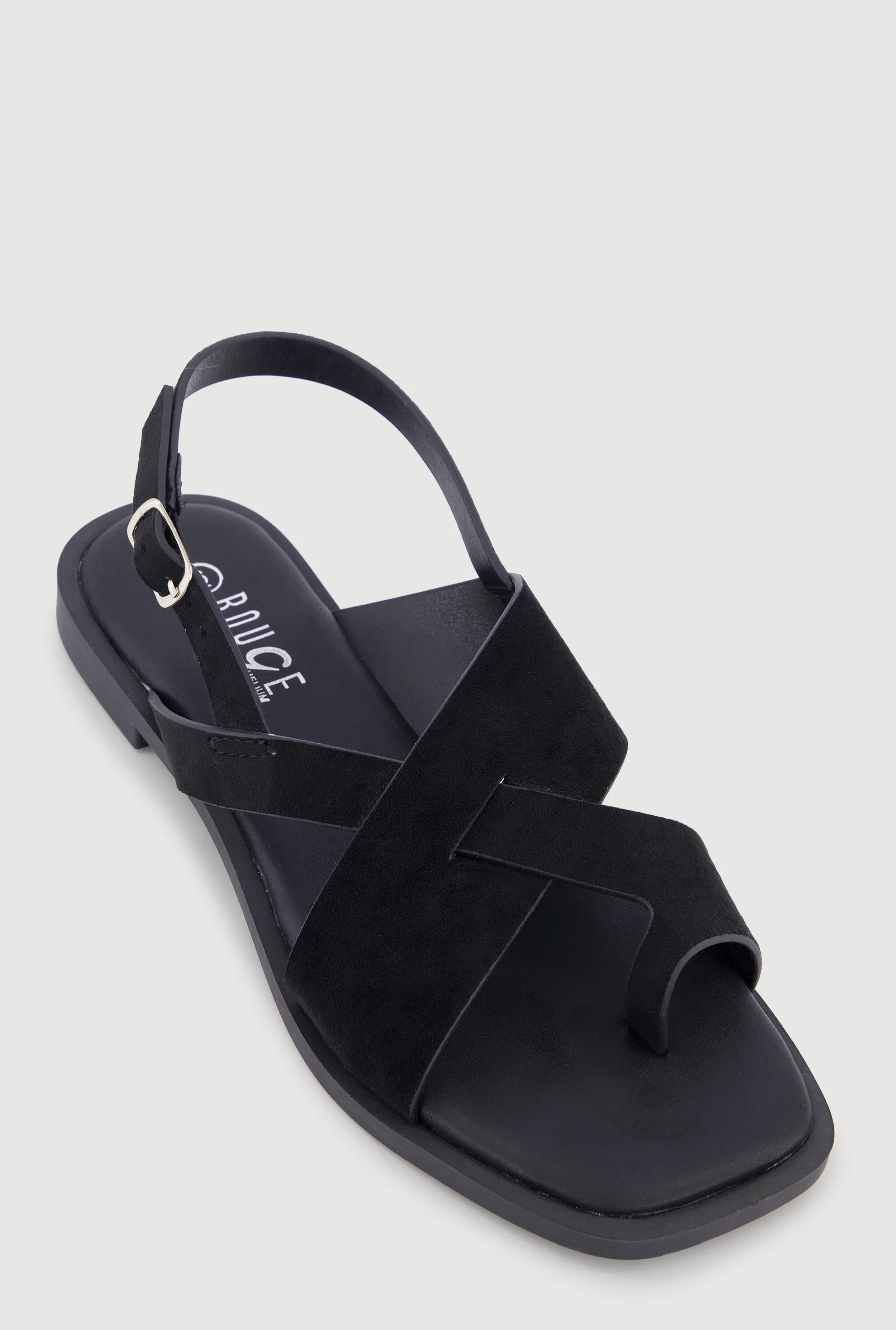 Open Toe Loop Ankle Strap Sandals