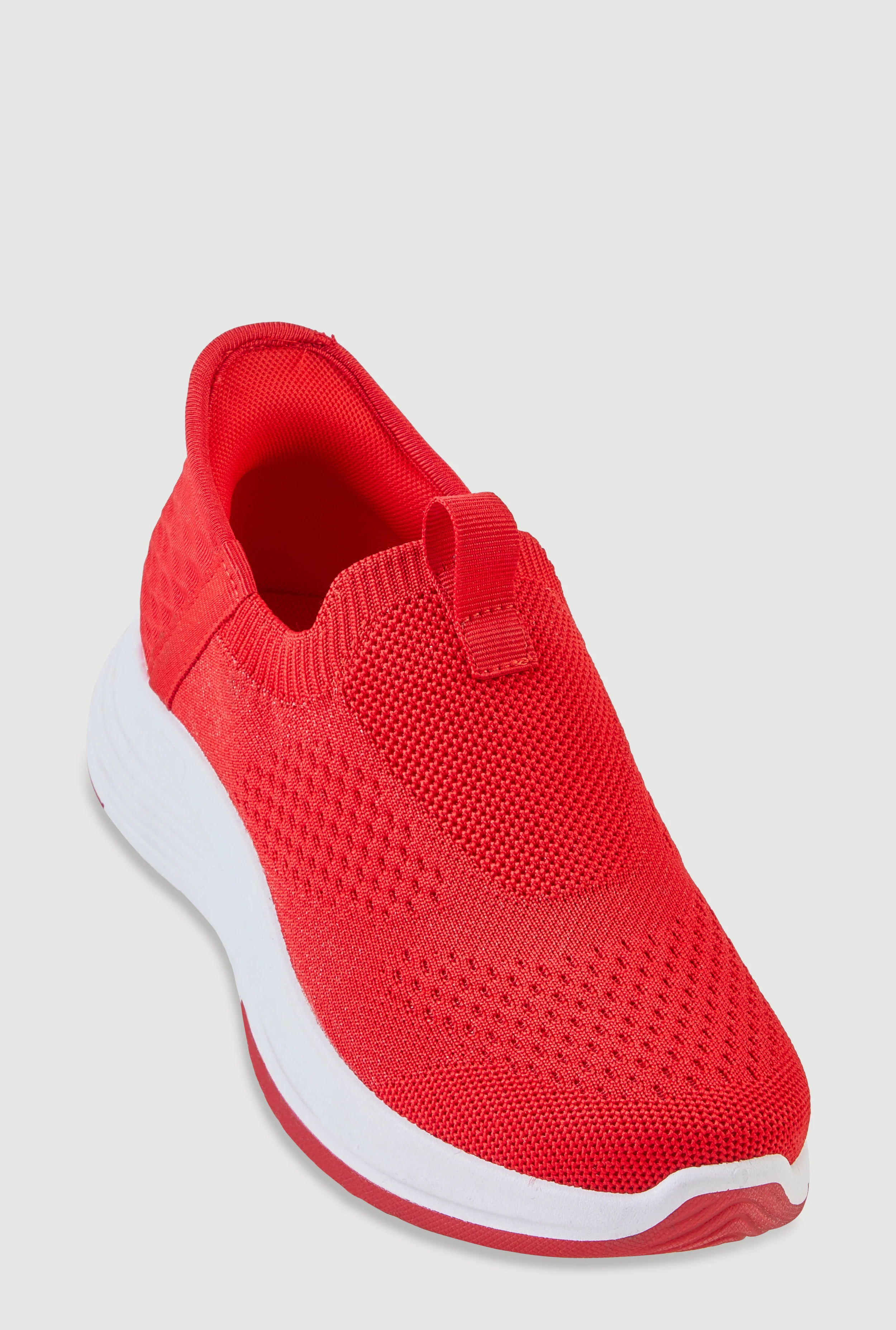 Textured Knit Slip On Athletic Sneakers
