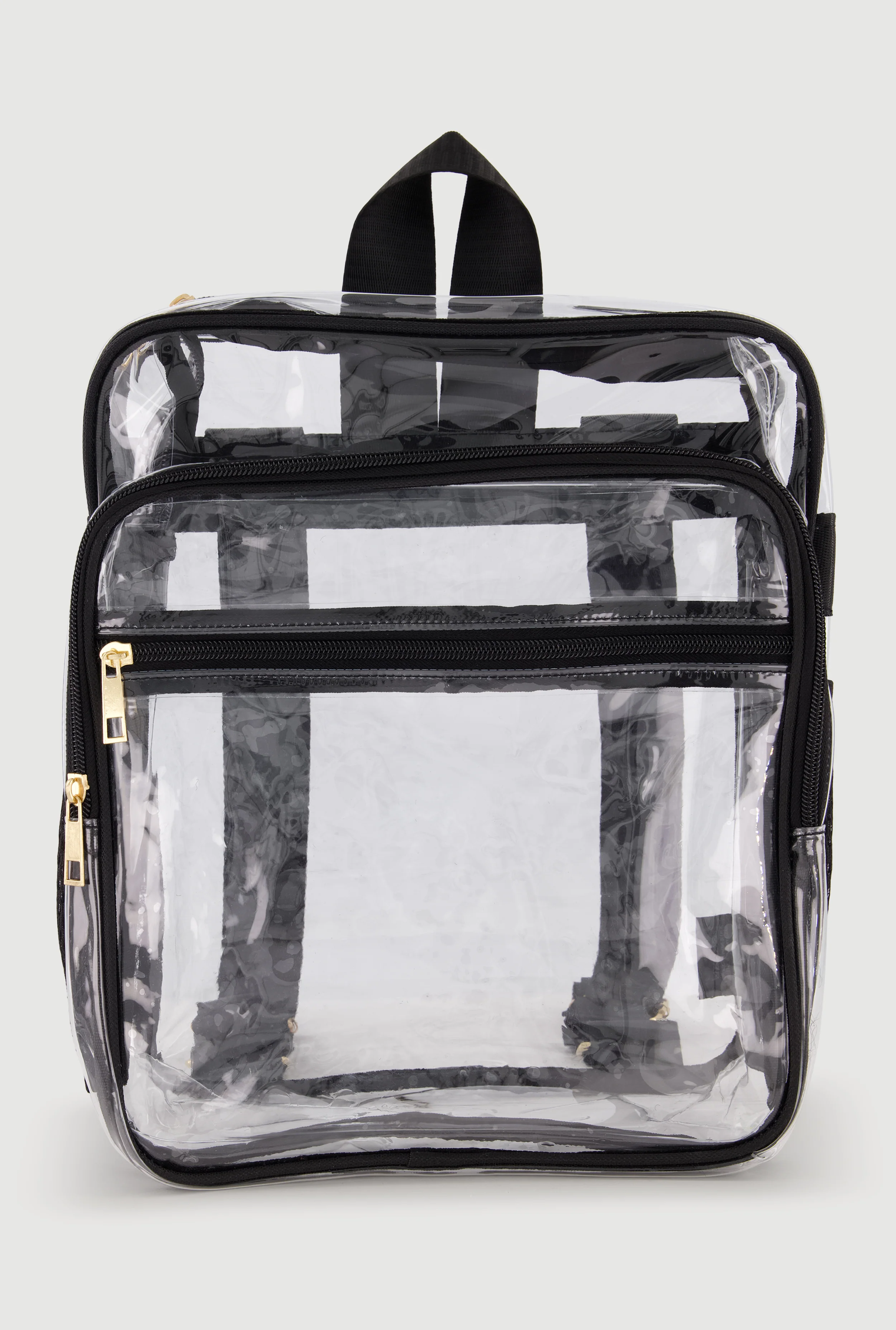 Transparent Backpack with Contrast Trim