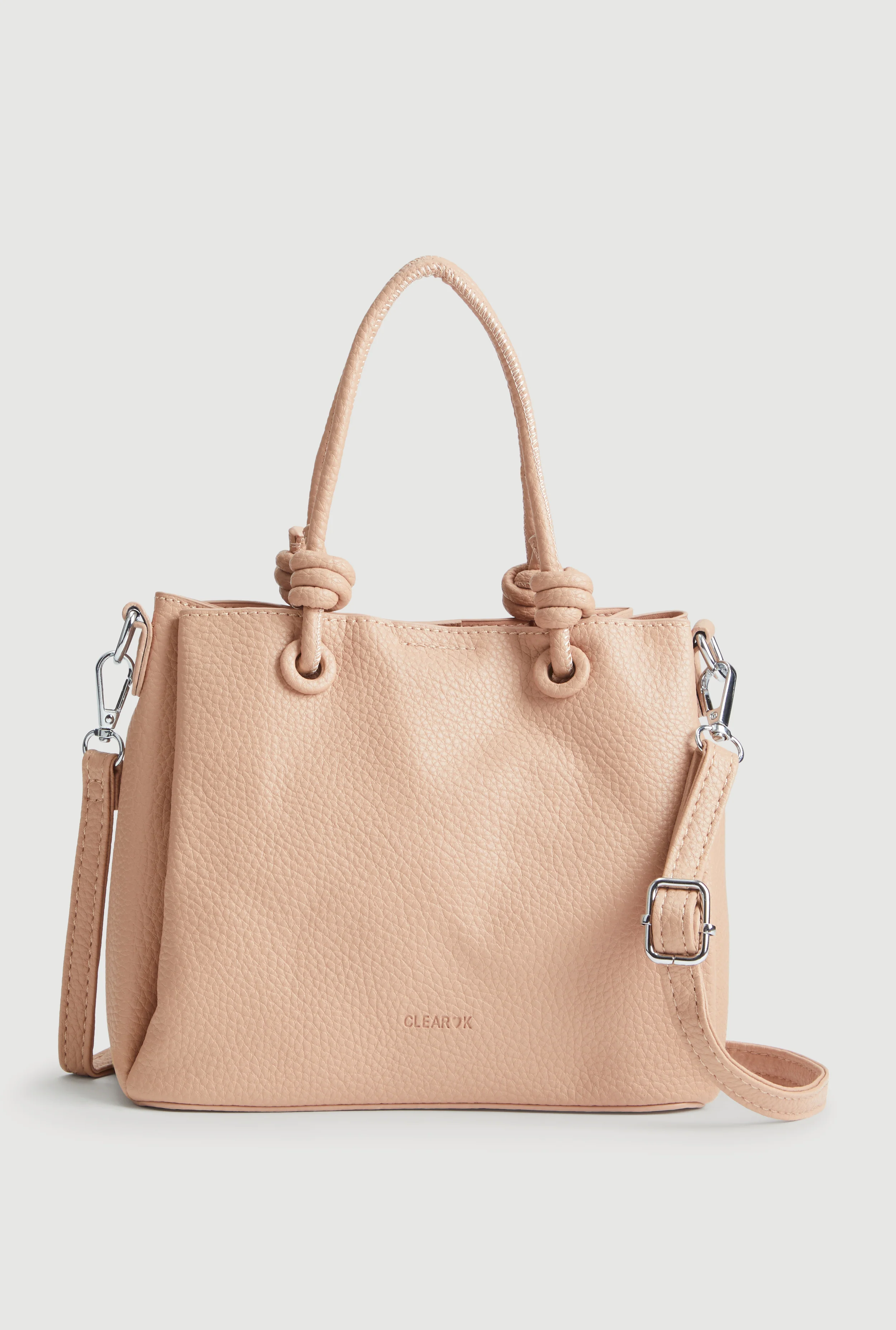 Faux Leather Satchel Crossbody Bag