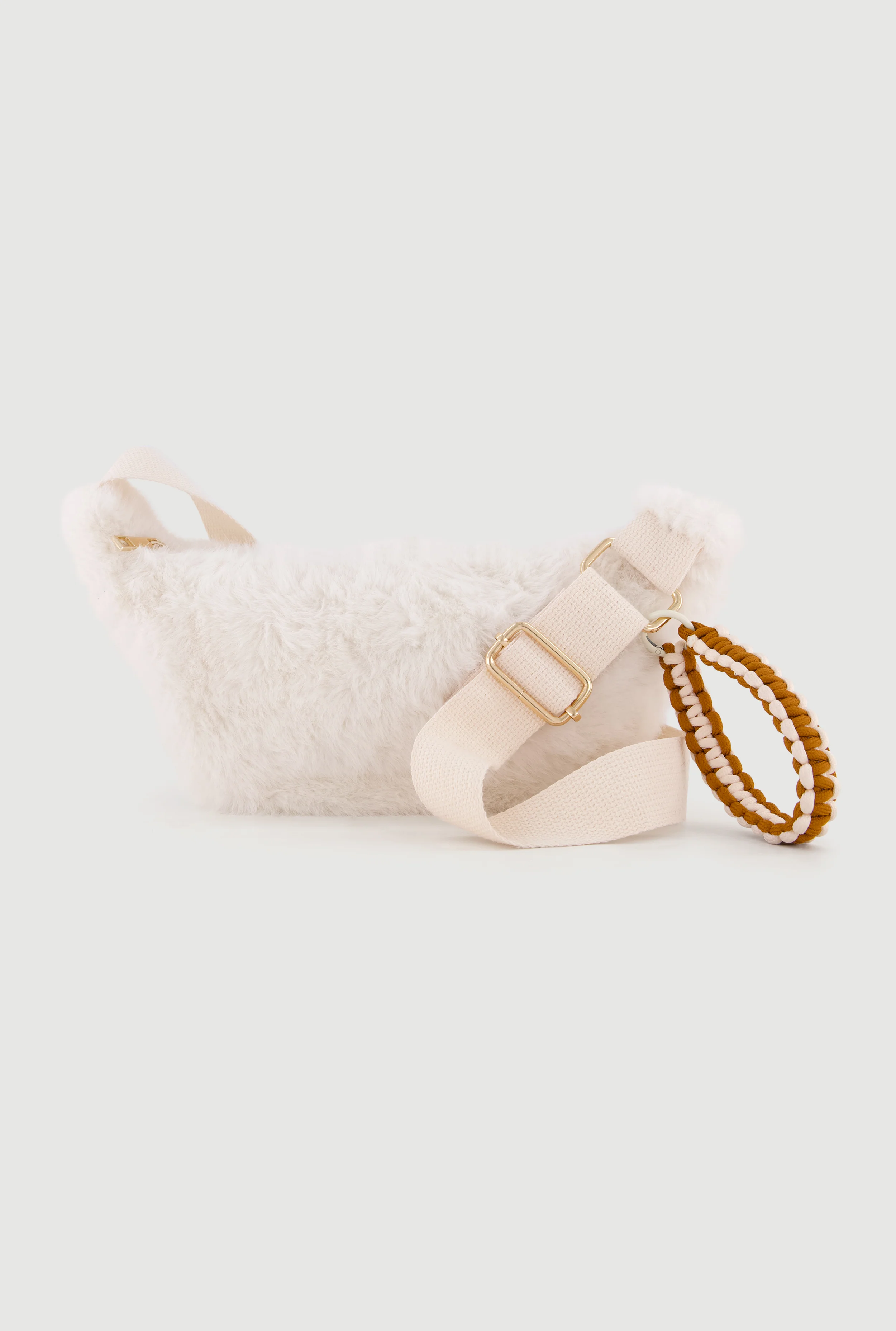 Faux Fur Fanny Pack with Wristlet