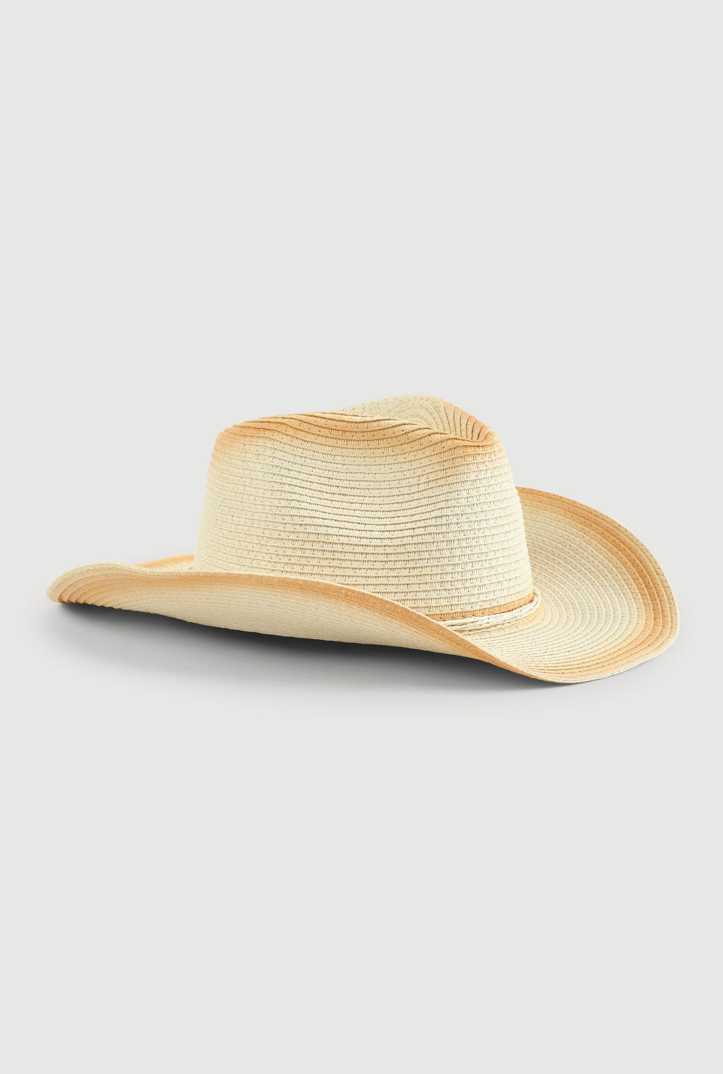 Contrast Trim Cowboy Hat