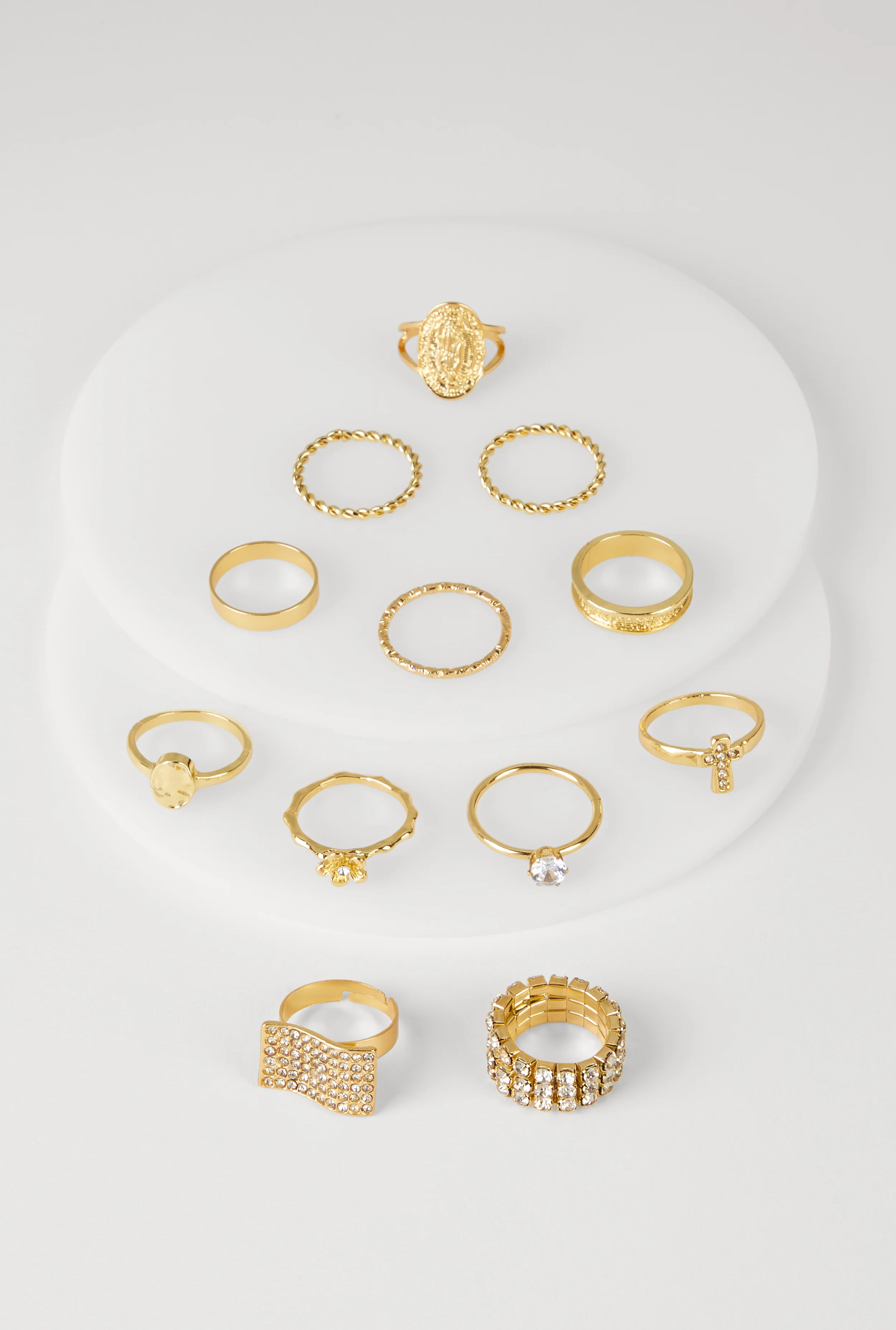 Assorted Cubic Zirconia Rings Set of 12