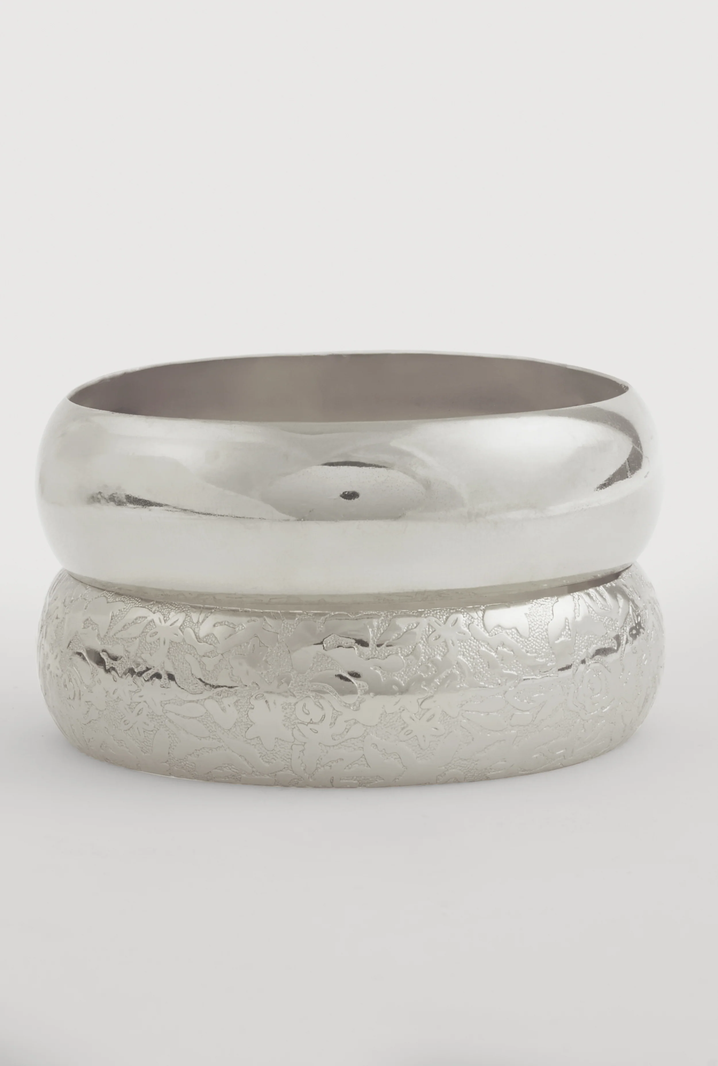 Metallic Chunky Bangles Set of 2