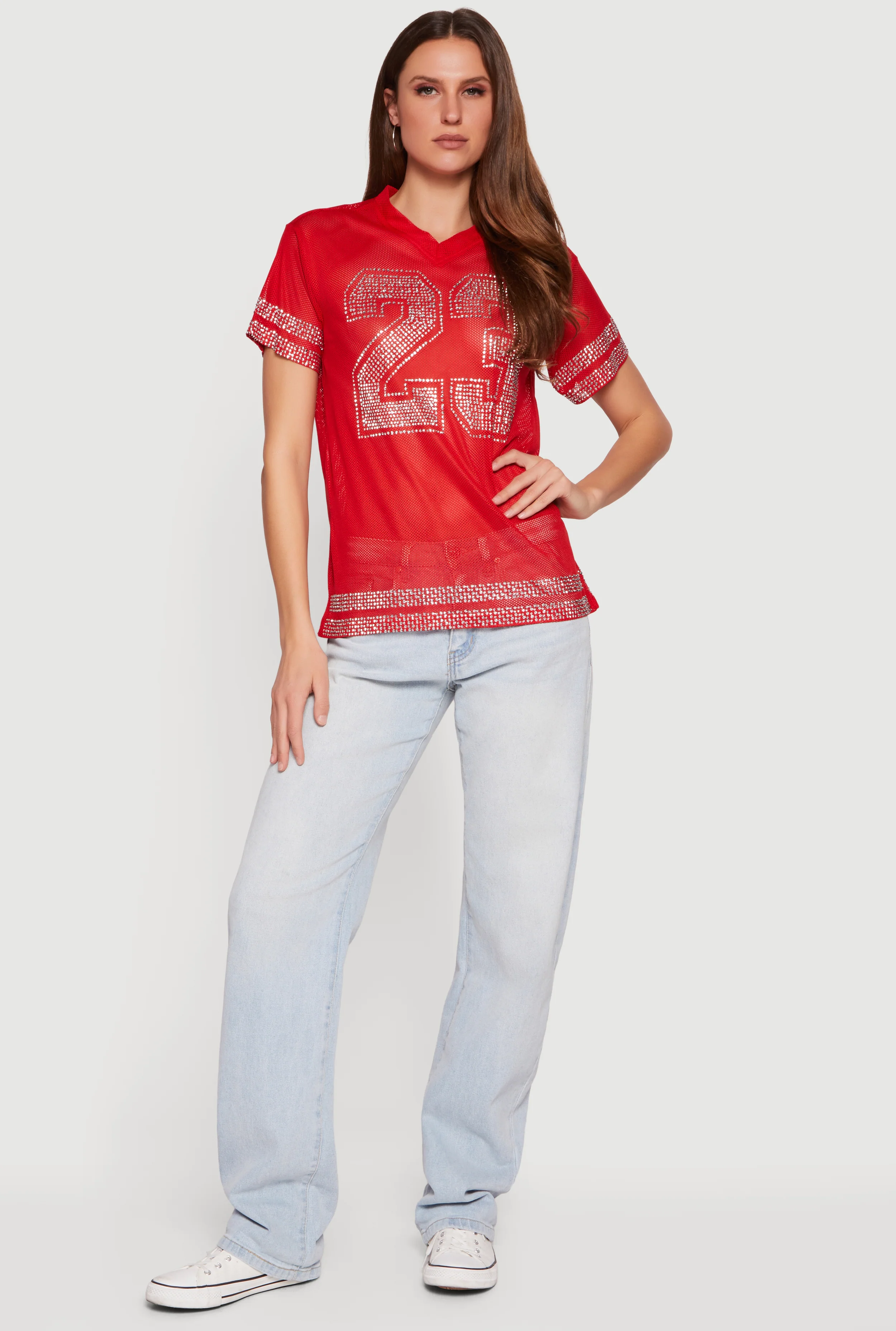 23 Rhinestone Studded Jersey