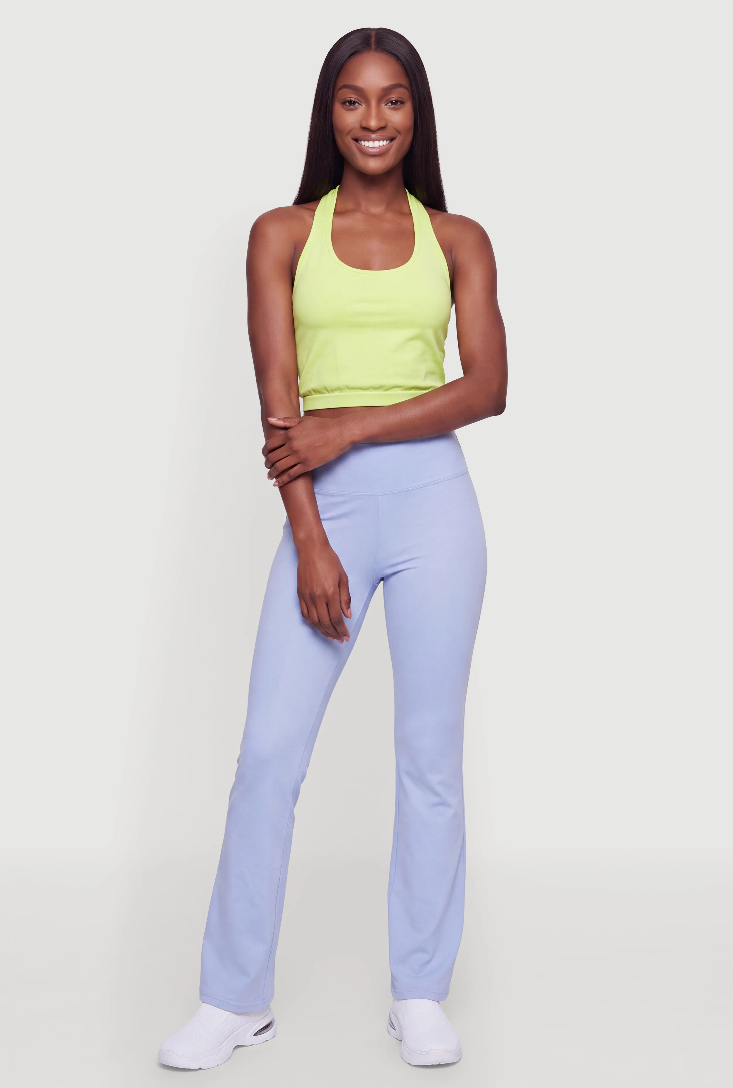 Padded Shelf Bra Cropped Halter Top