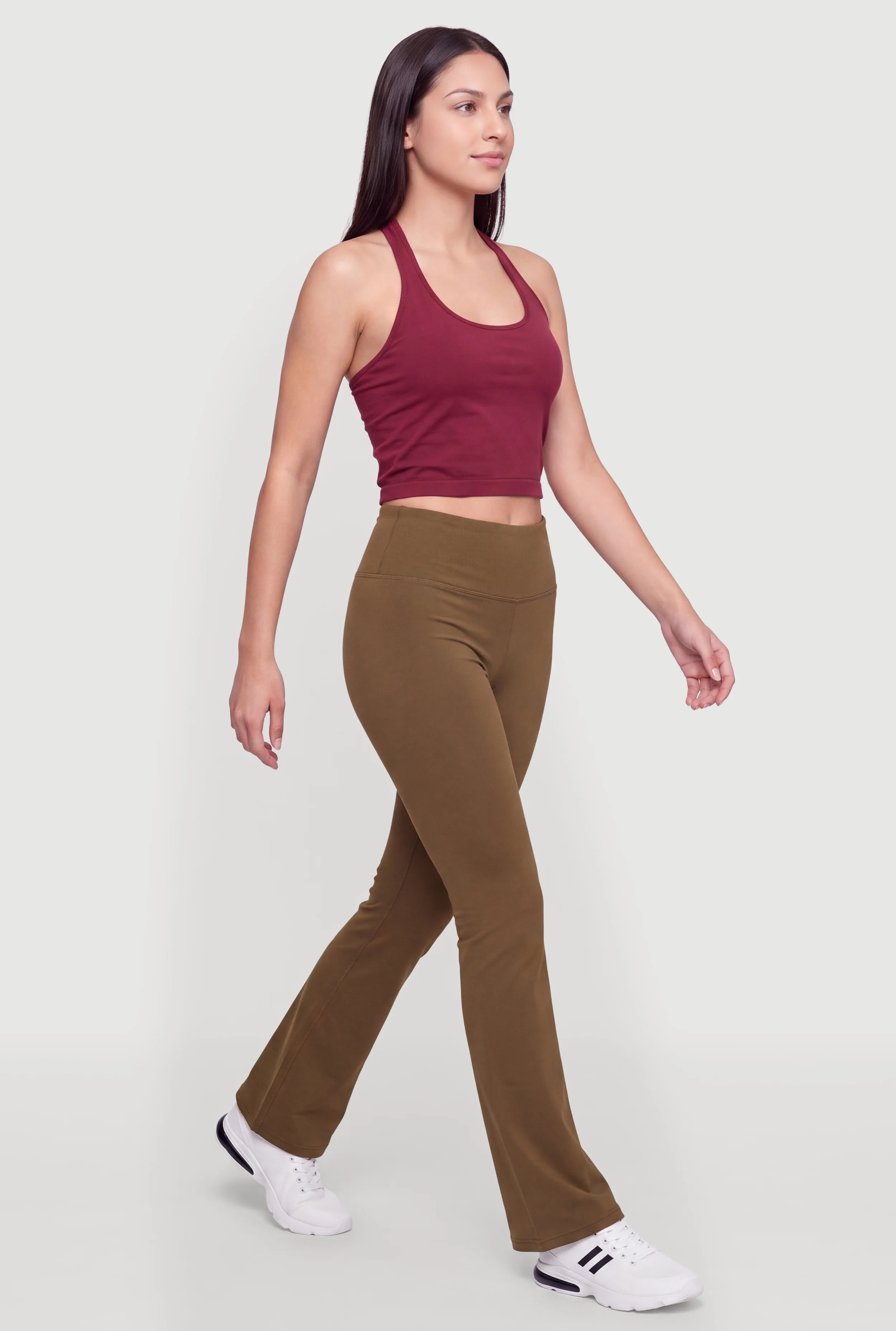Padded Shelf Bra Cropped Halter Top