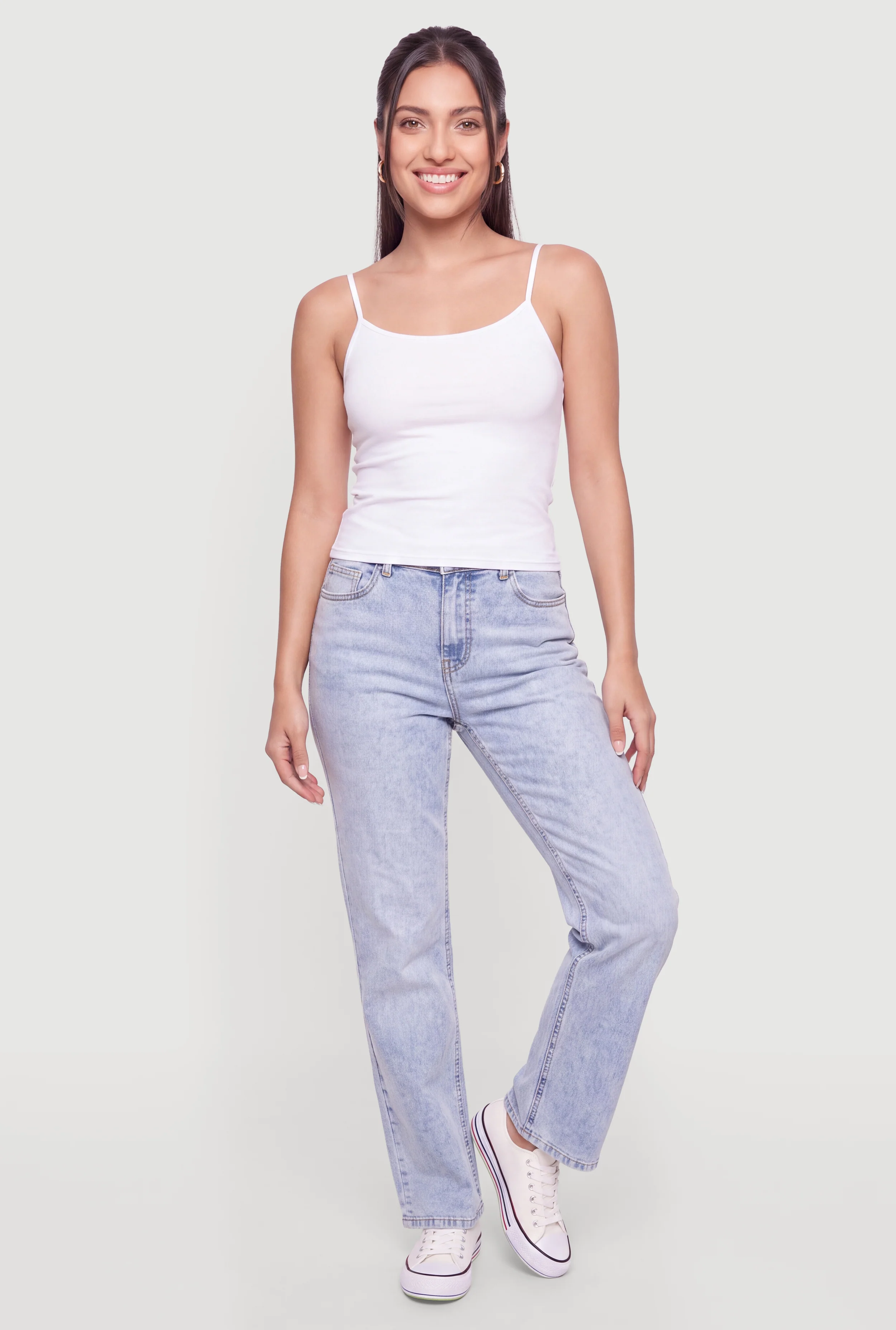 Scoop Neck Spaghetti Strap Cami