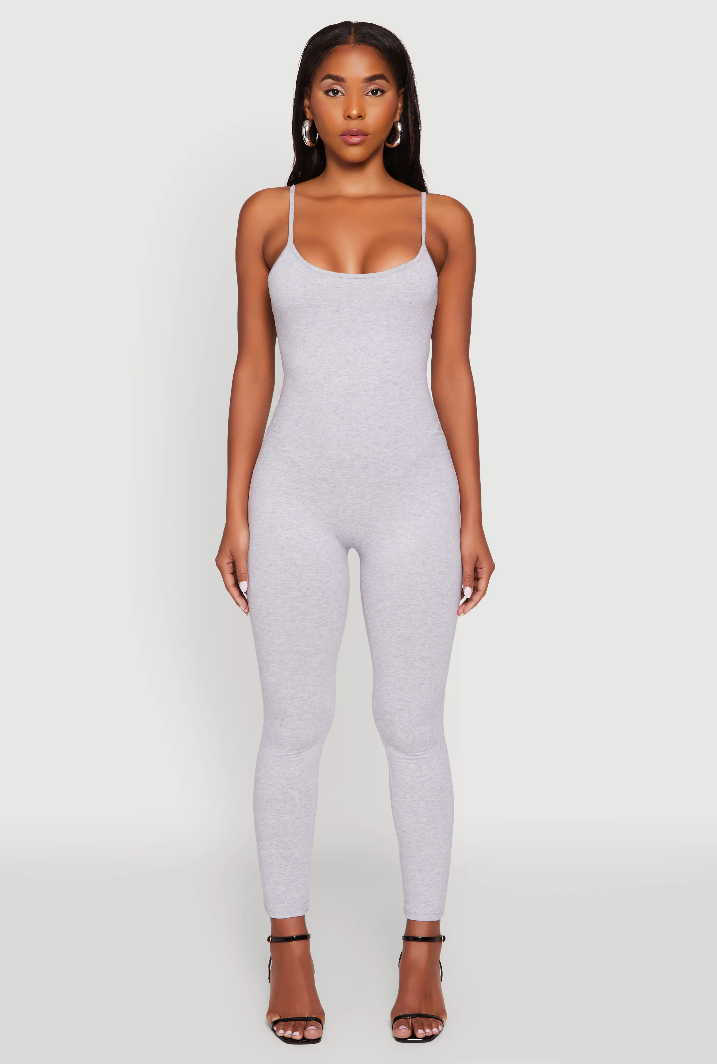 Spaghetti Strap Scoop Neck Catsuit