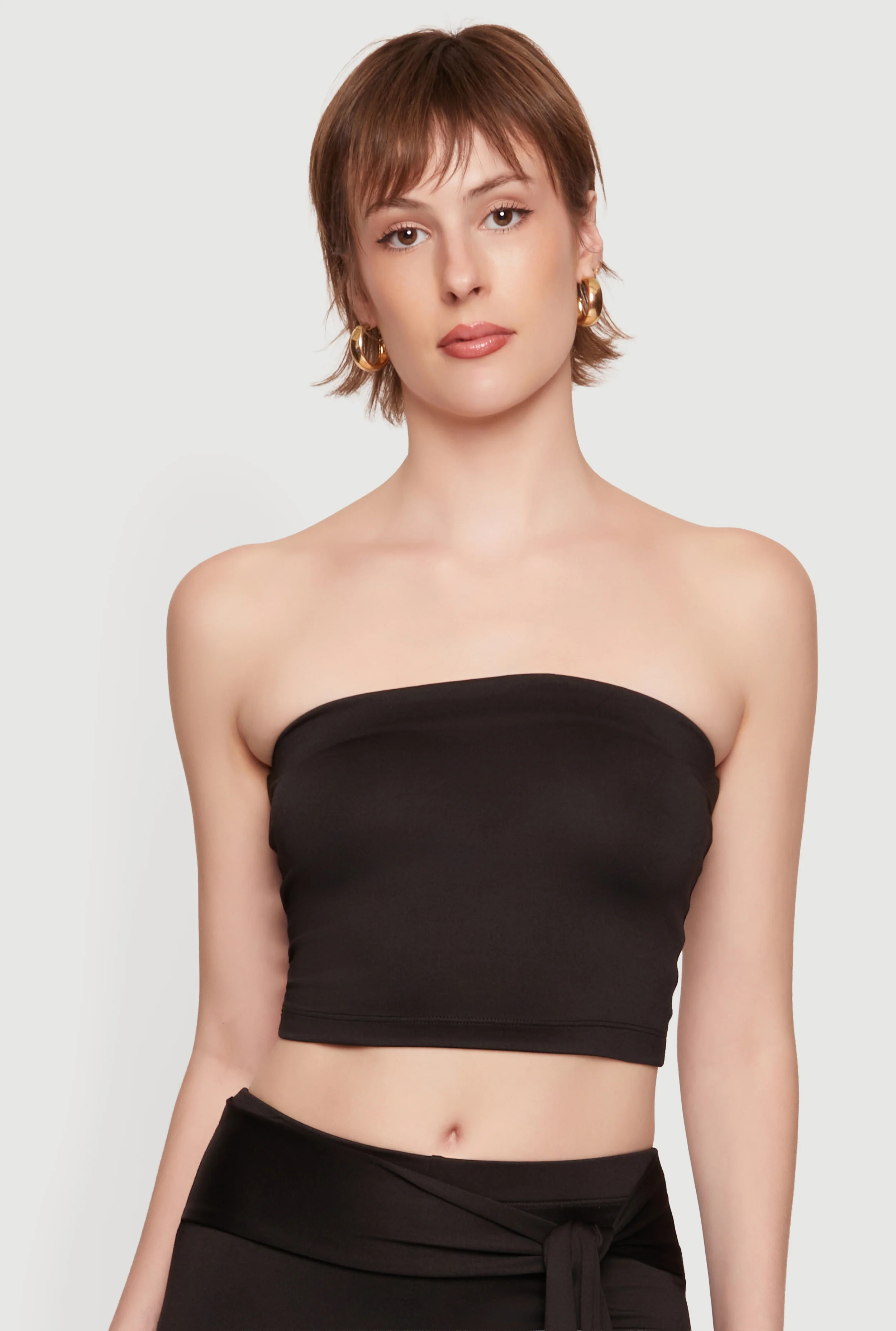 Solid Crop Tube Top