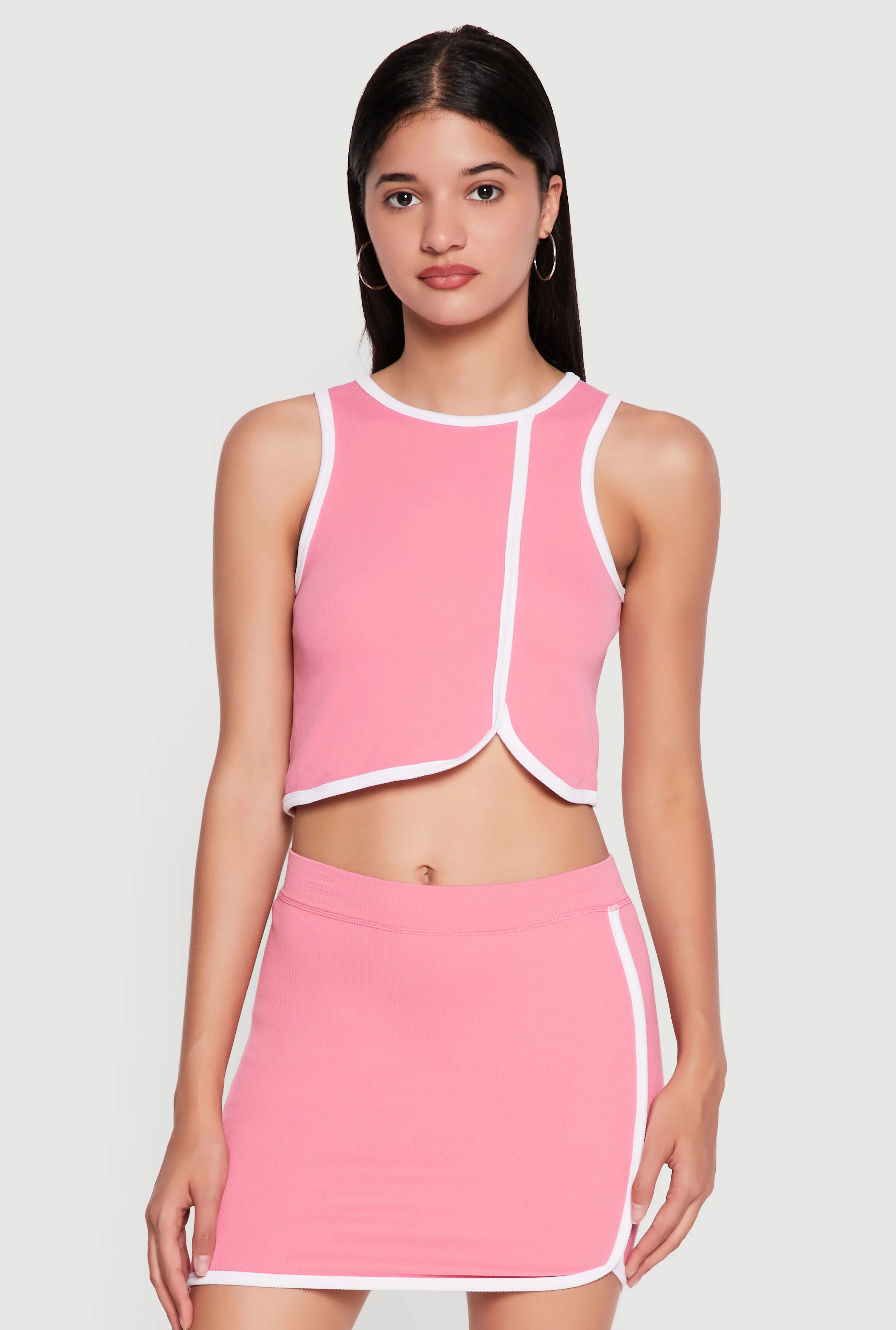 Compression Rib Cropped Tank Top