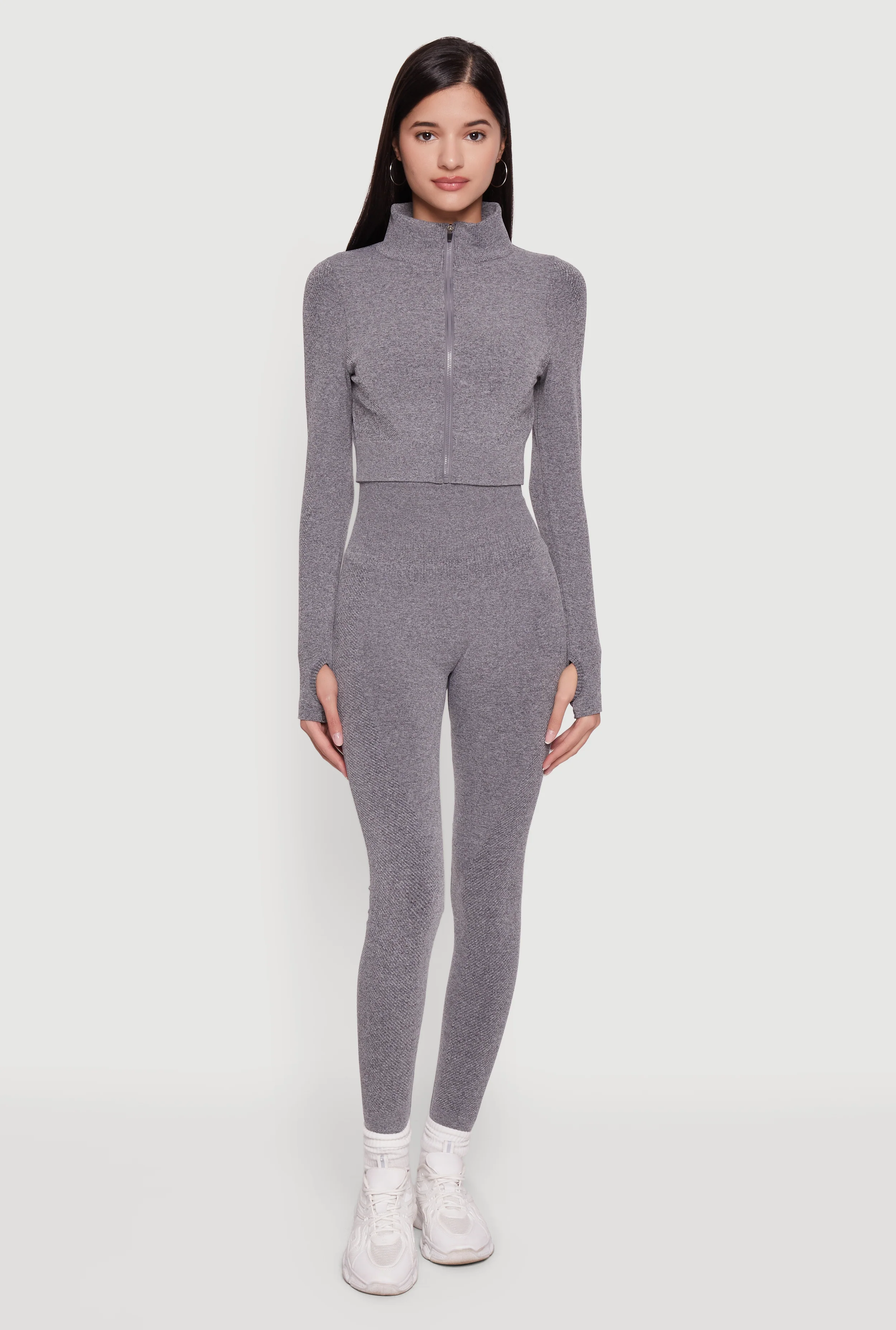 Seamless Compression Rib High Waisted Leggings