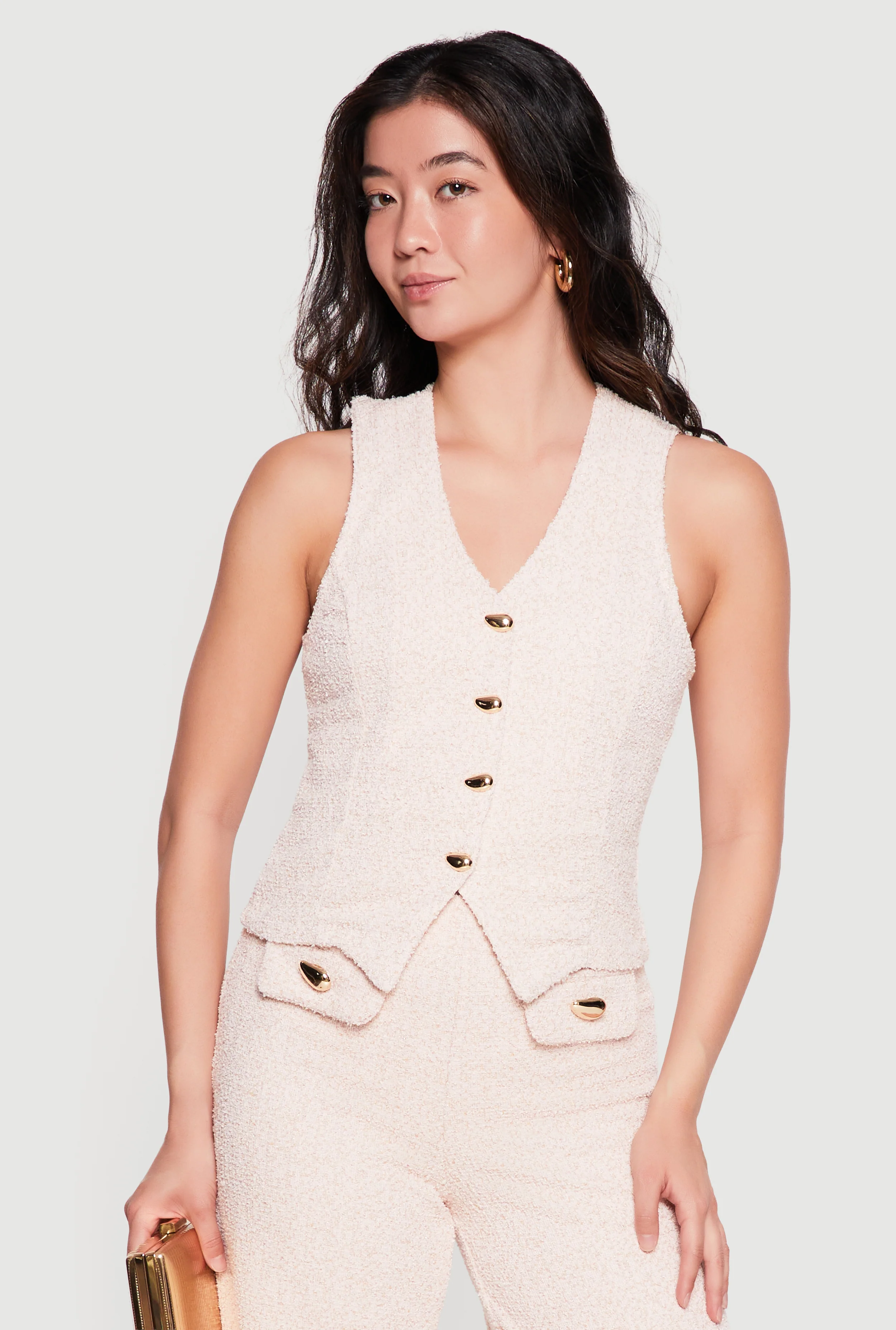 Boucle Tailored Waistcoat