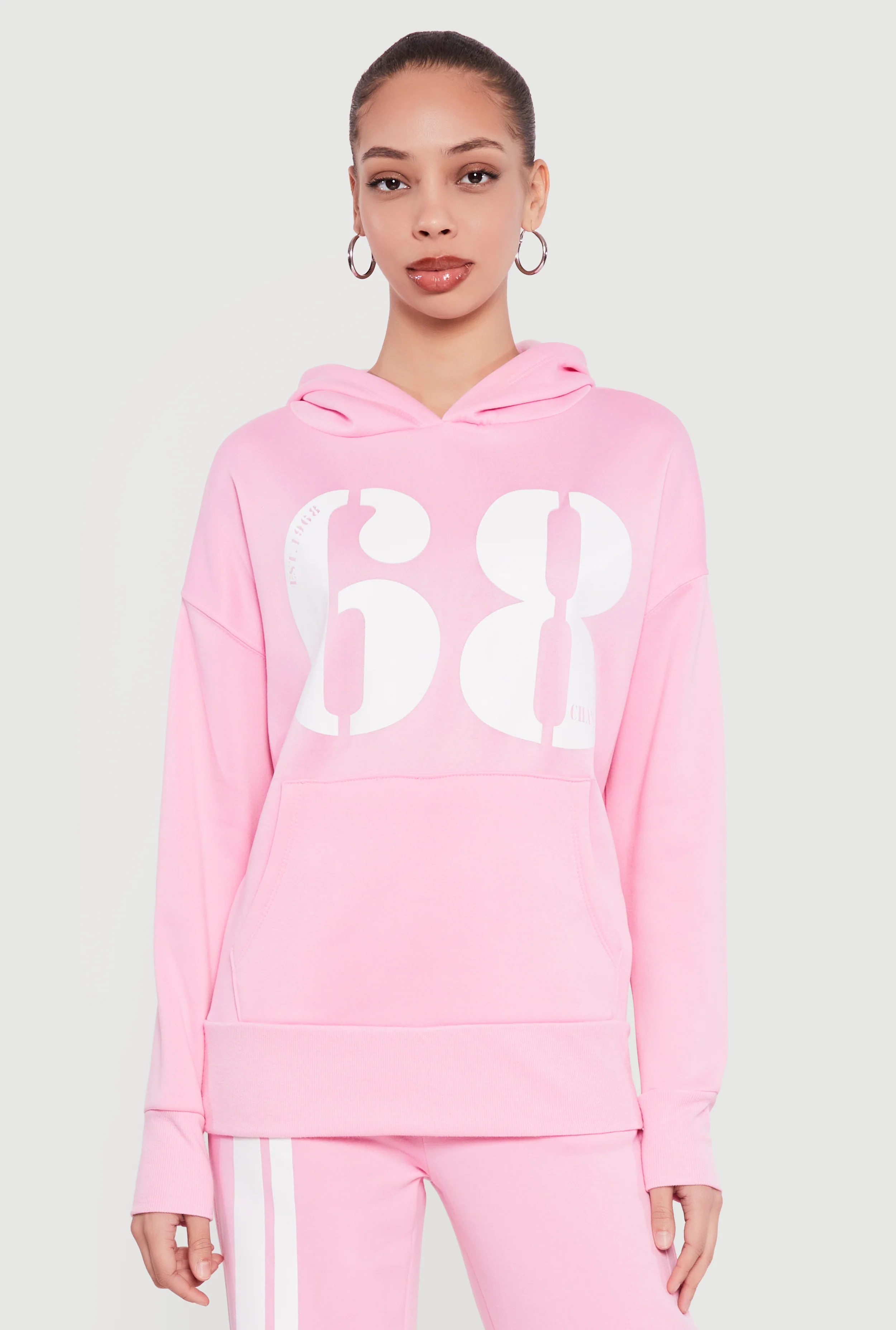 1968 Champ Graphic Pull Over Hooded Sweatshirt
