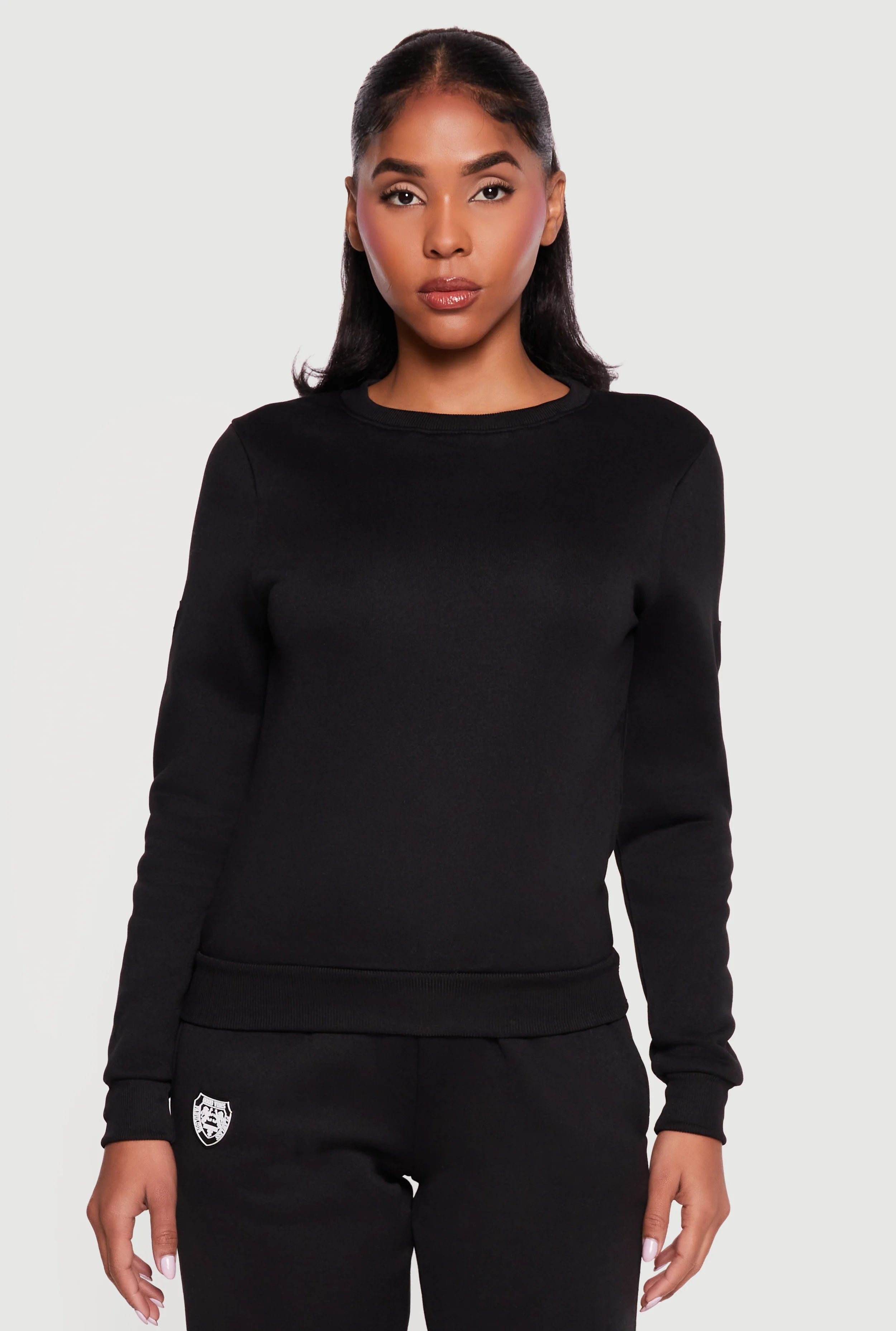 Brooklyn Fleece Crew Neck Pullover Sweatshirt