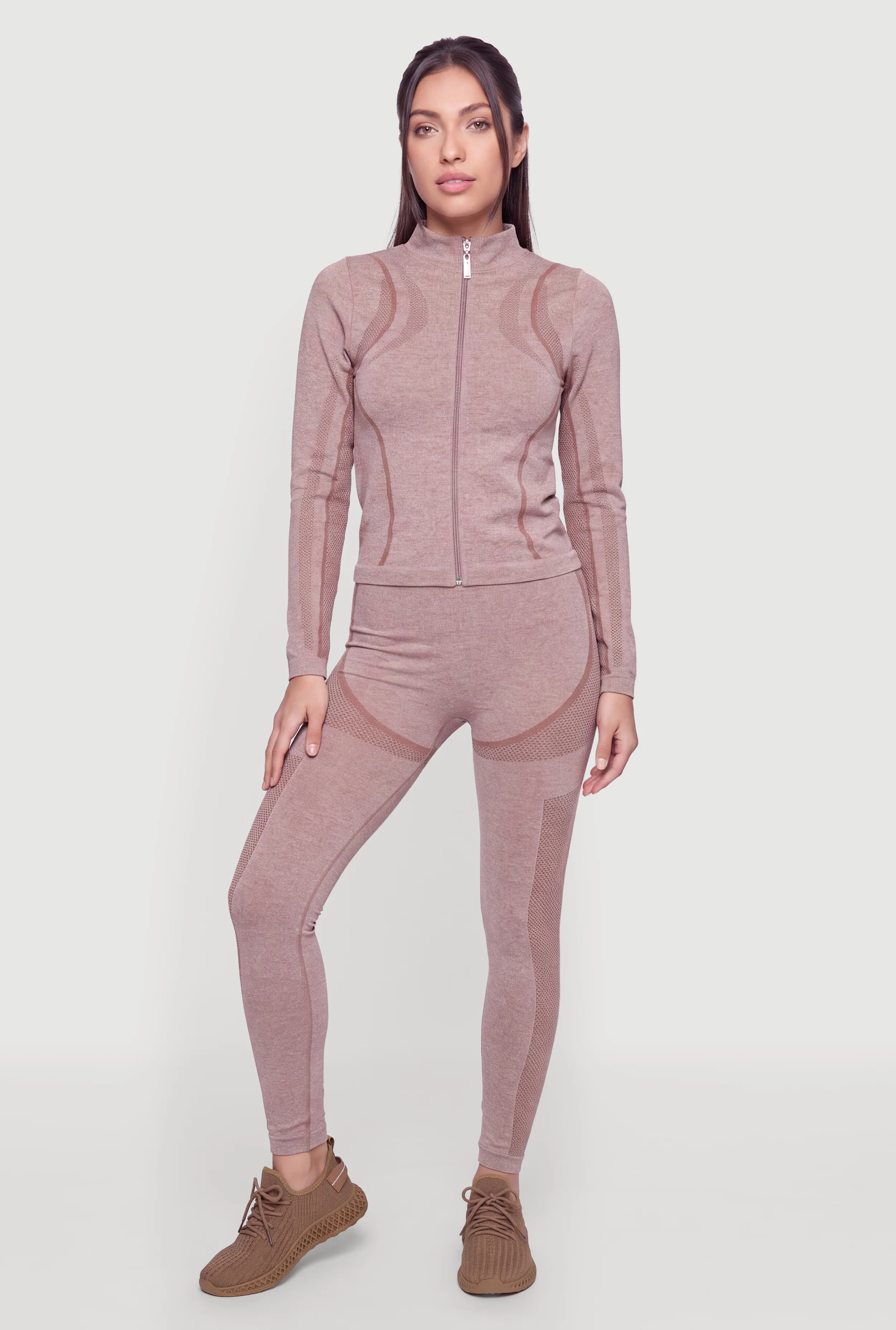 Seamless Marled Scrunch Back Leggings
