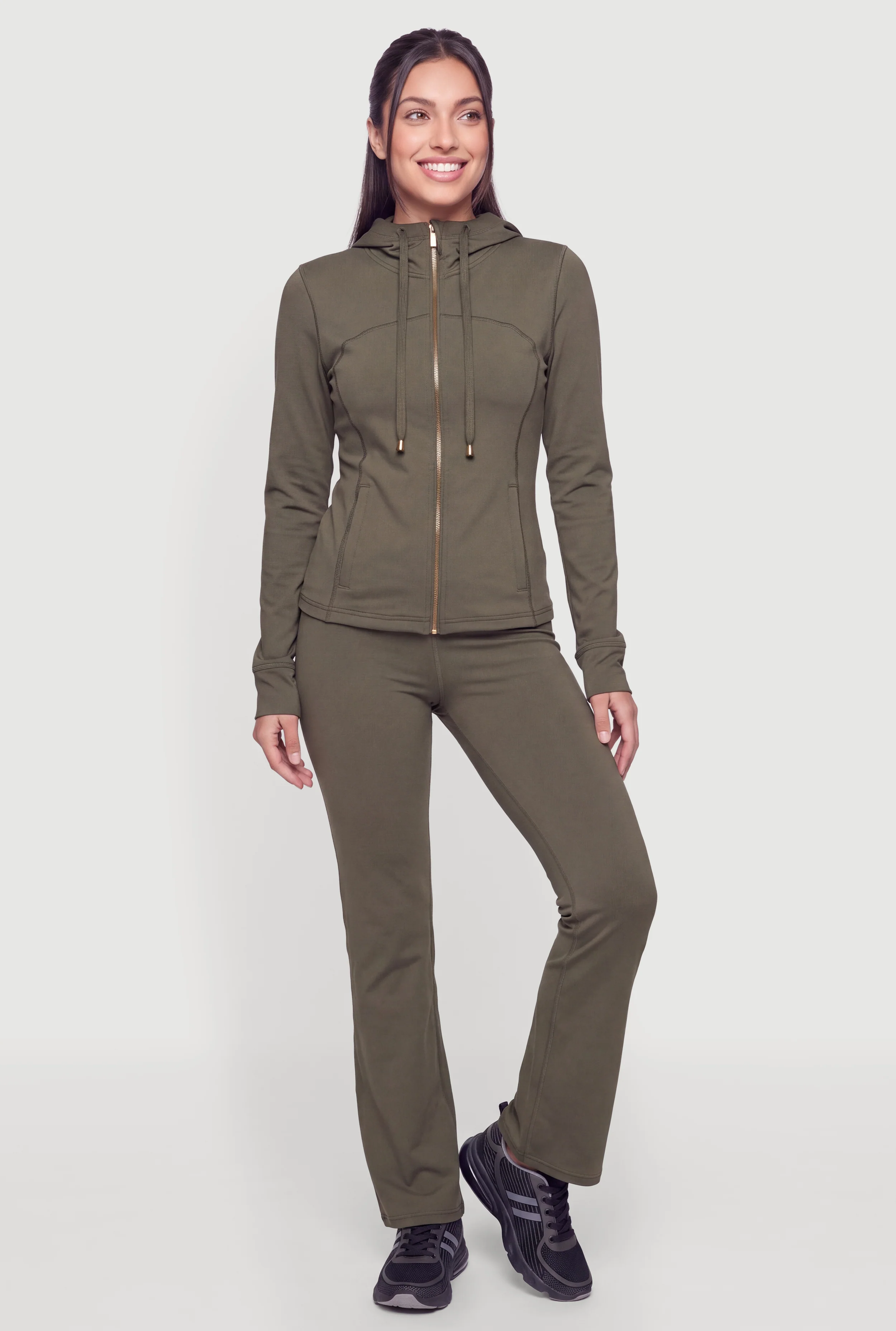 High Waisted Bootcut Active Pants