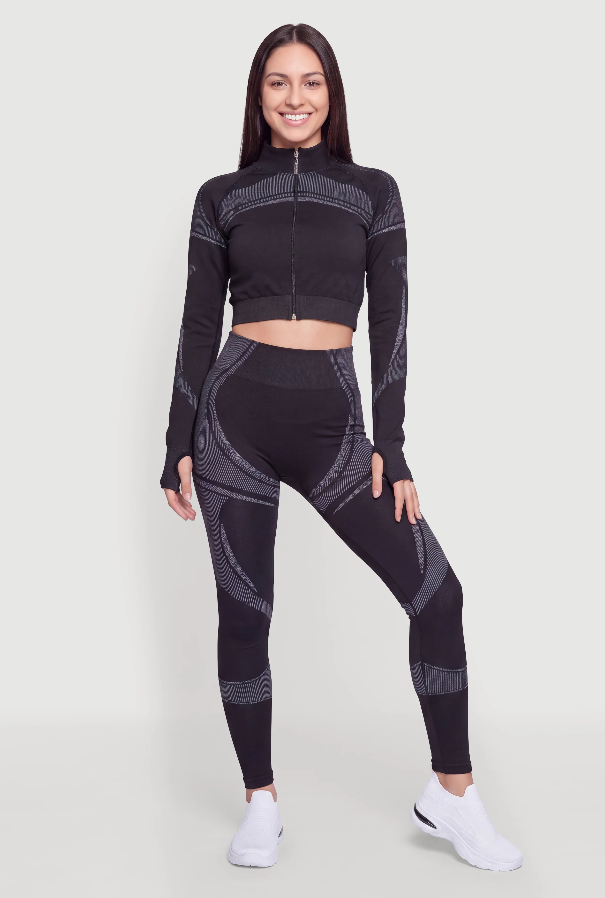 Patterned Seamless High Waisted Leggings