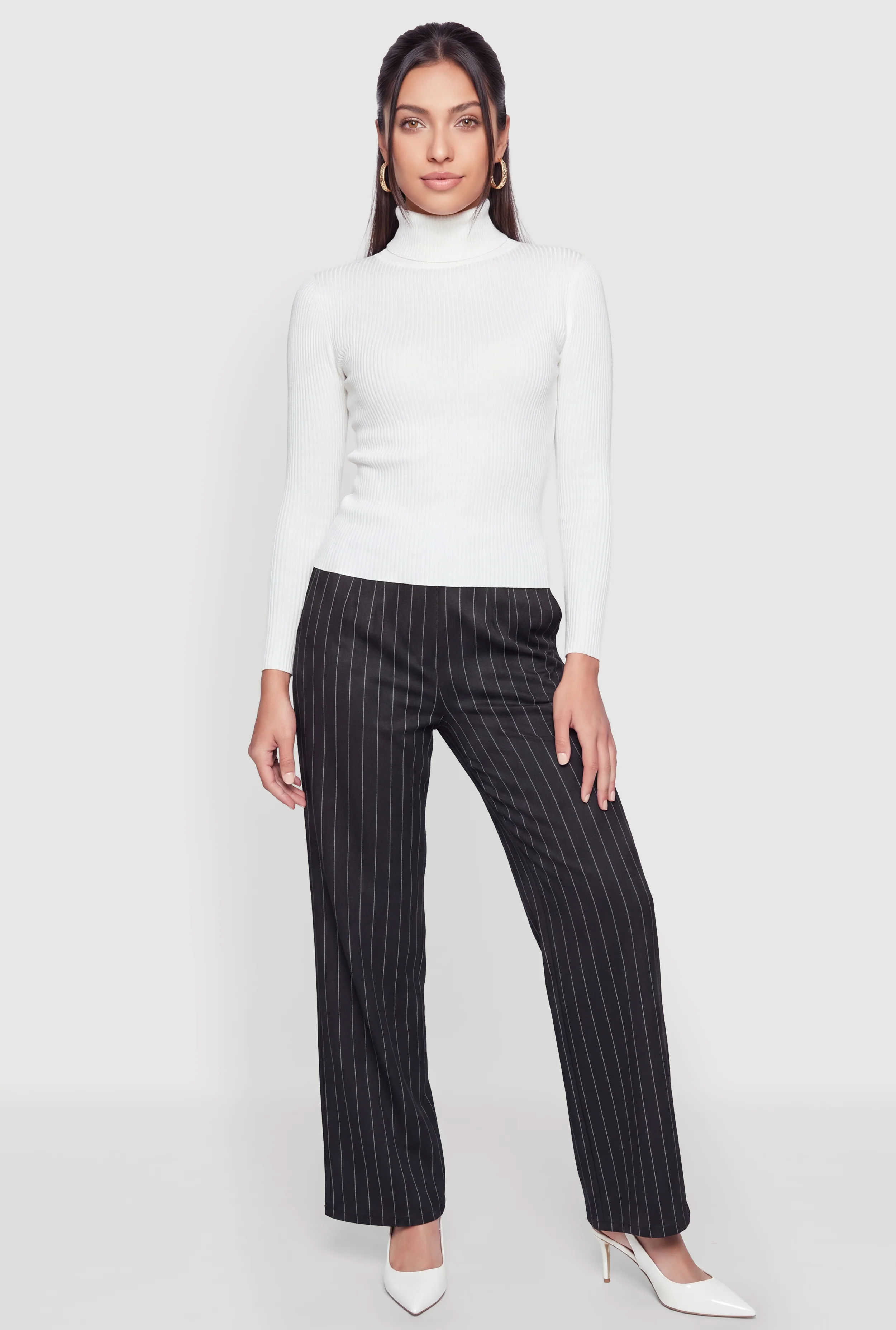 Pinstripe Trouser Pants