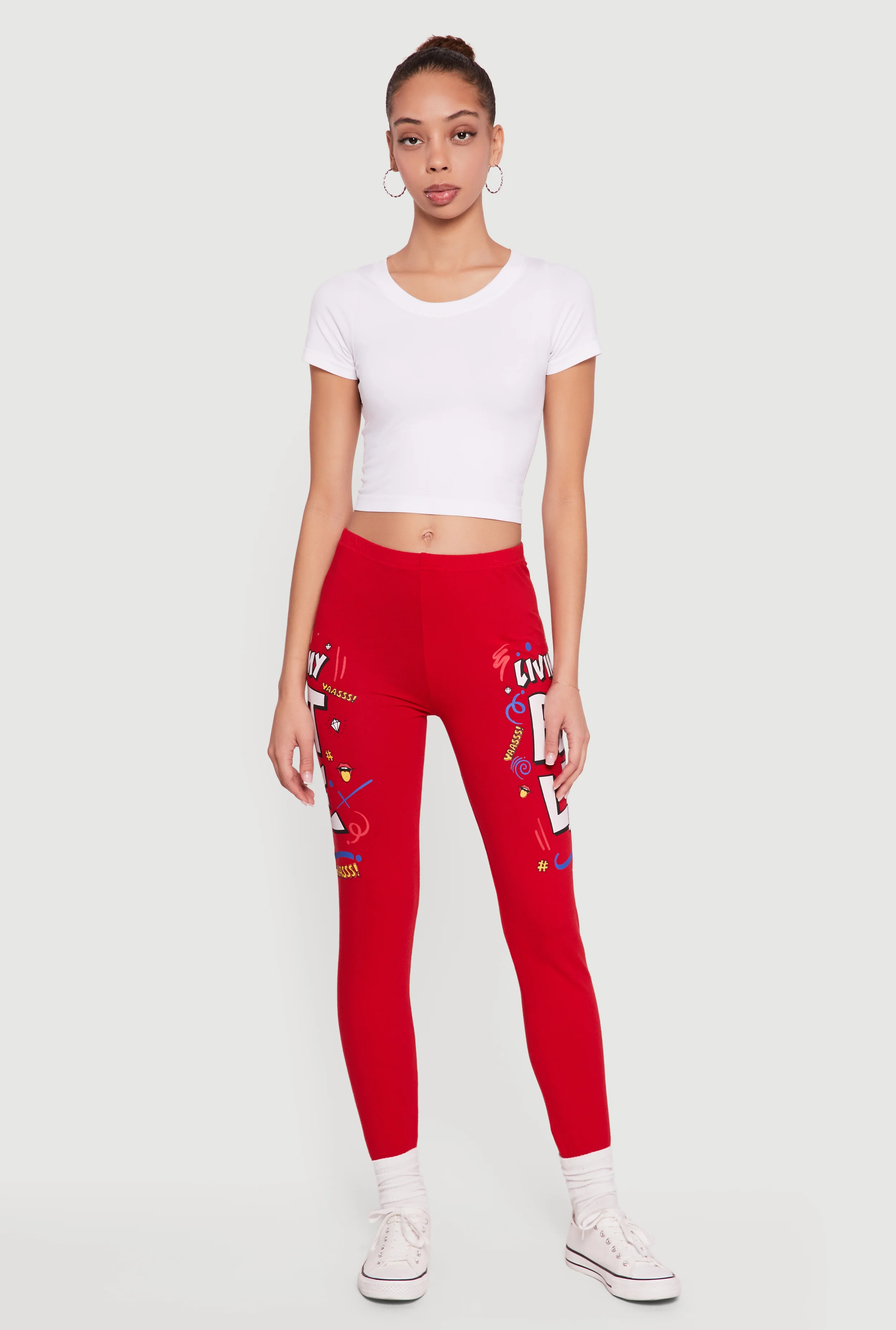 Living My Best Life Graphic Pull On Leggings