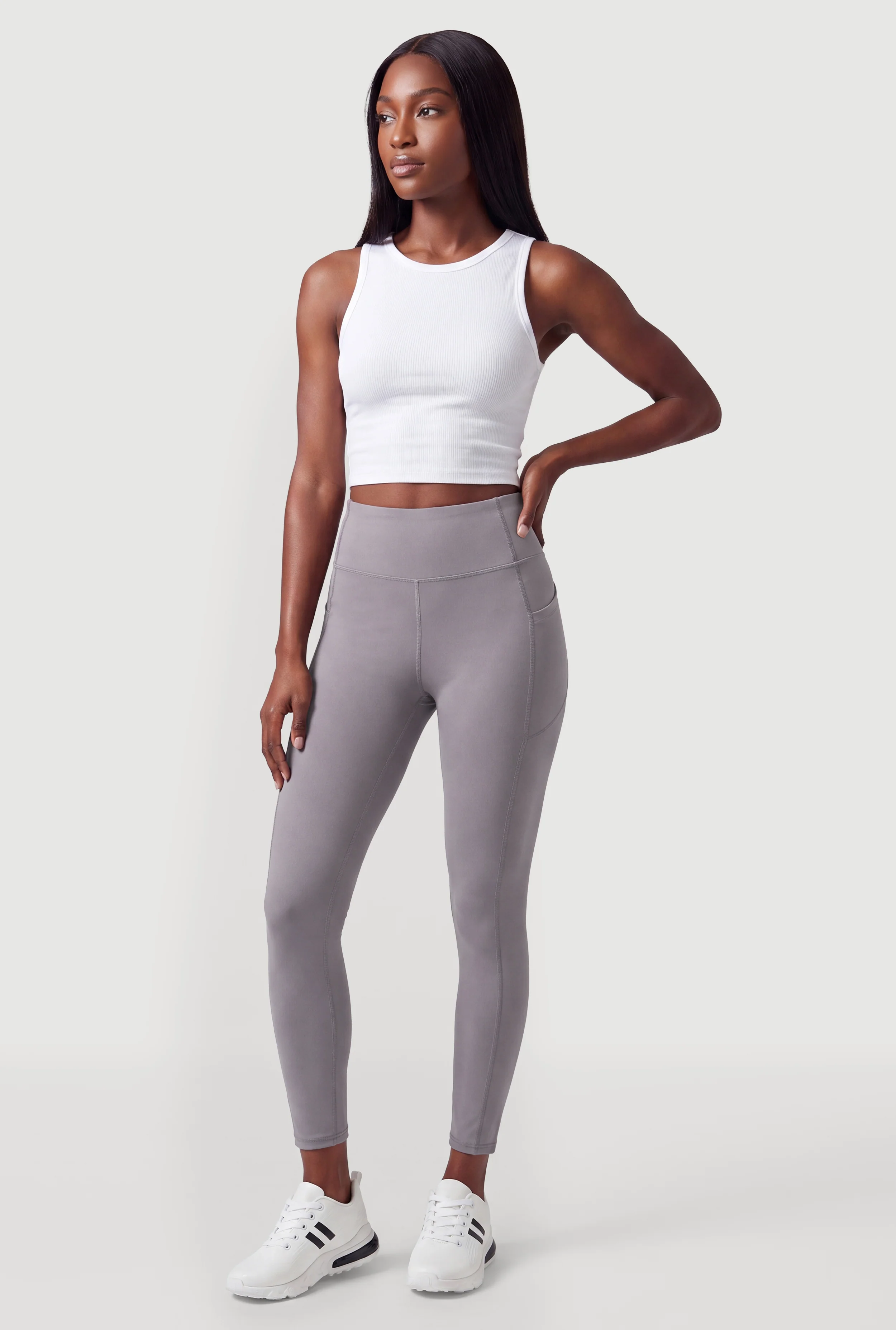 High Waisted Active Leggings with Cell Phone Pockets