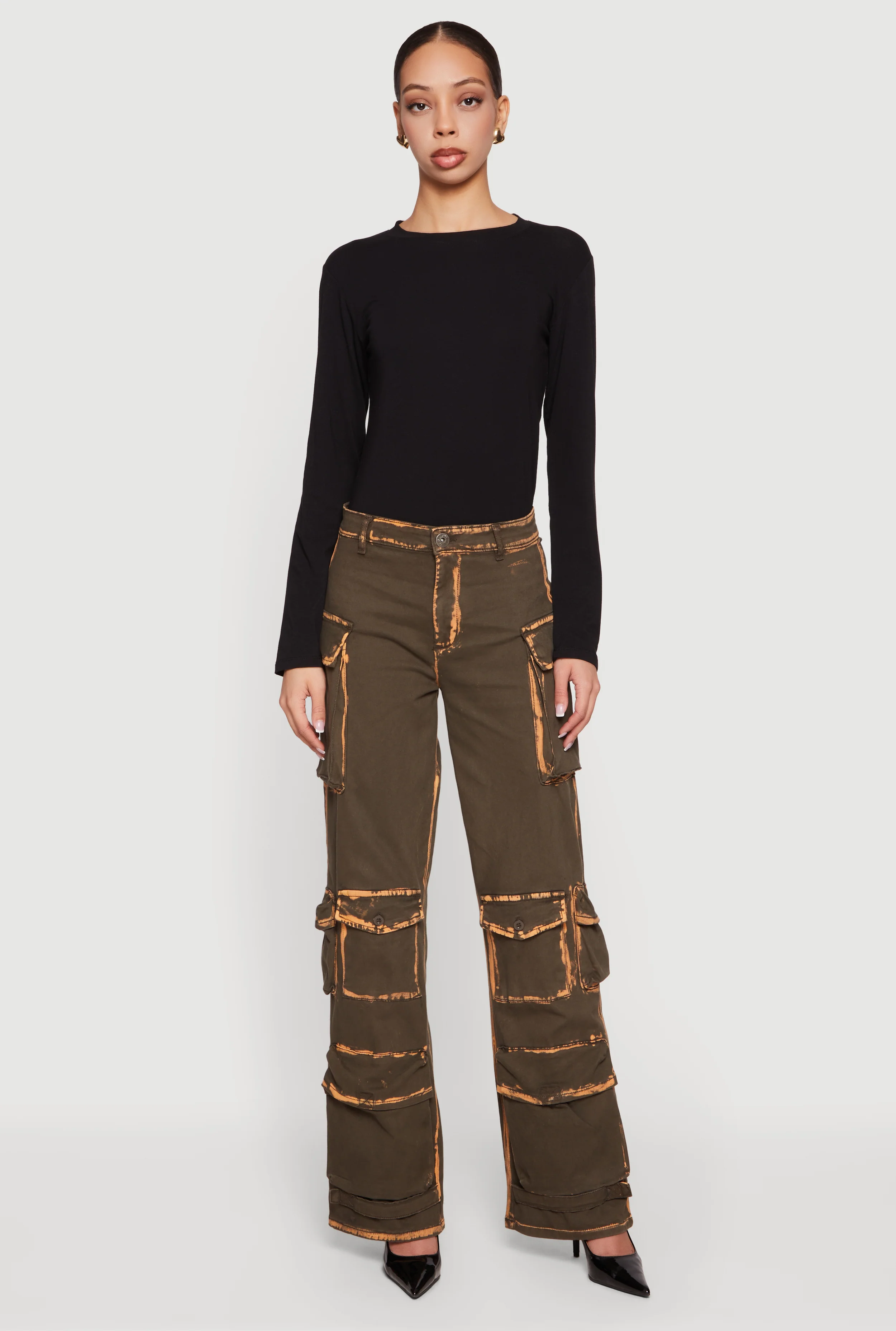 Twill Multi Pocket Cargo Pants