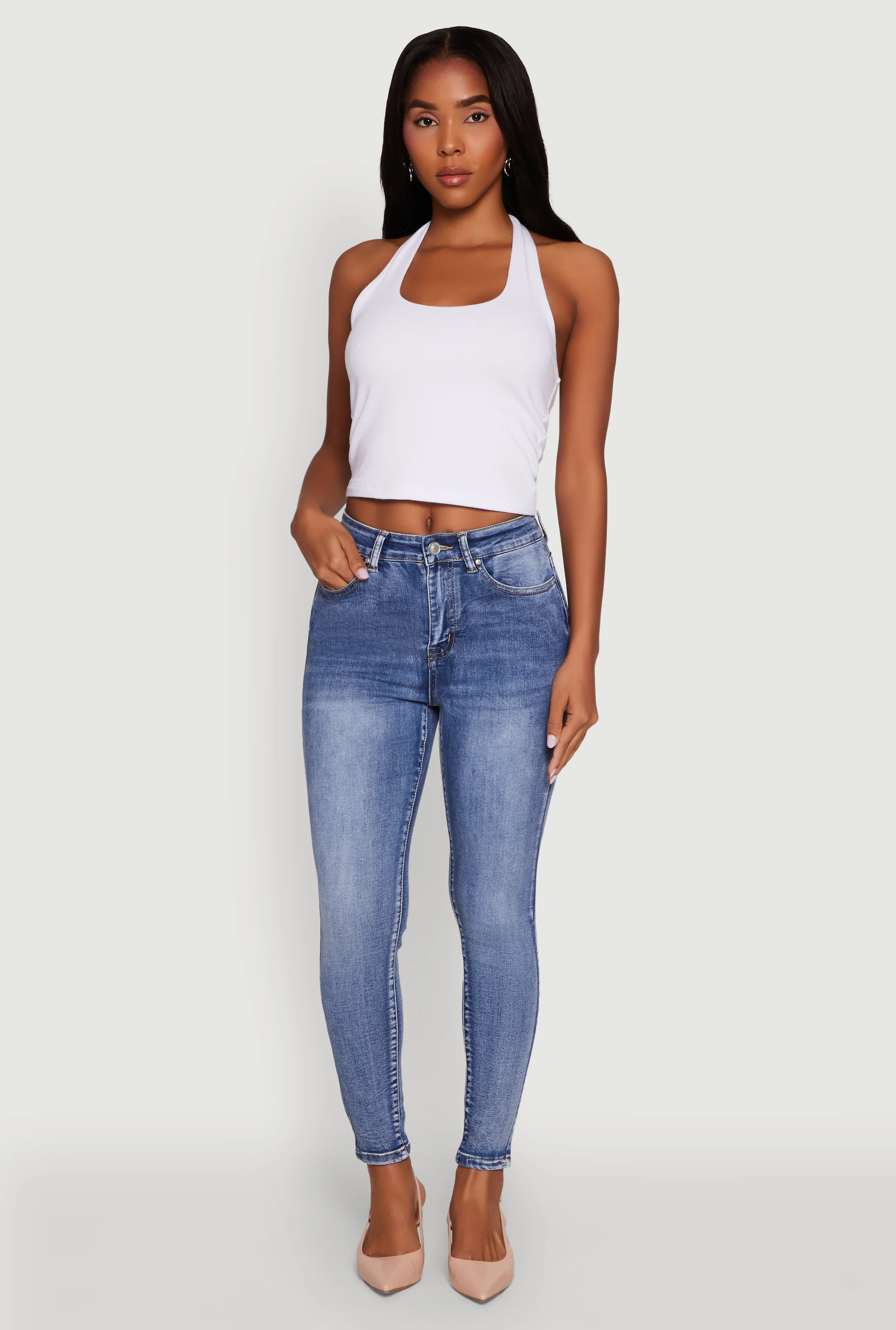 WAX Mineral Wash Skinny Jeans
