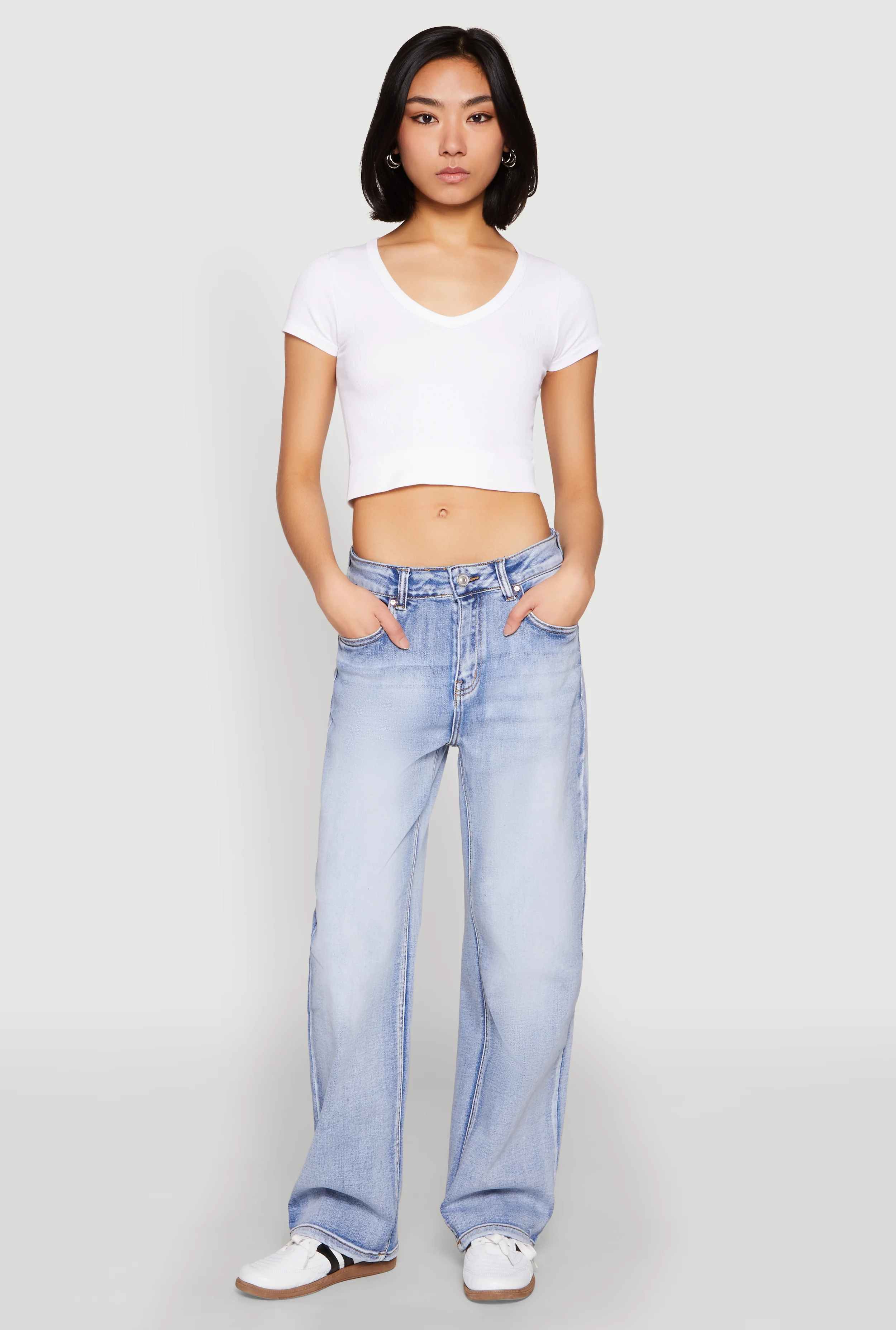WAX Straight Whiskered Jeans